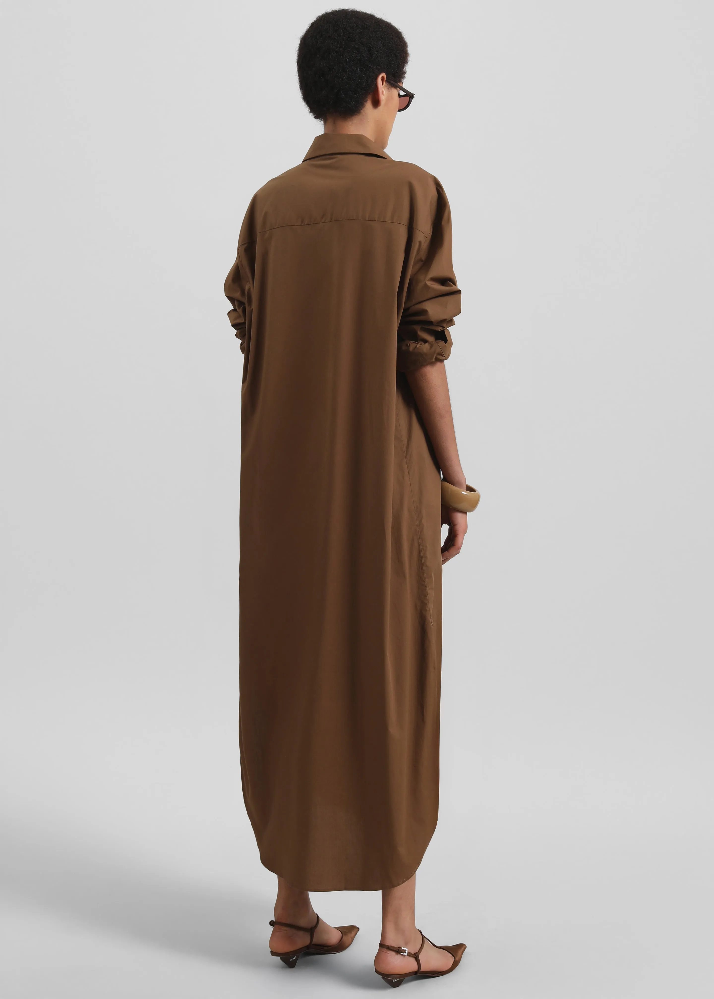 Helena Shirt Dress - Brown sold by Frankie Shop product image thumbnail 5