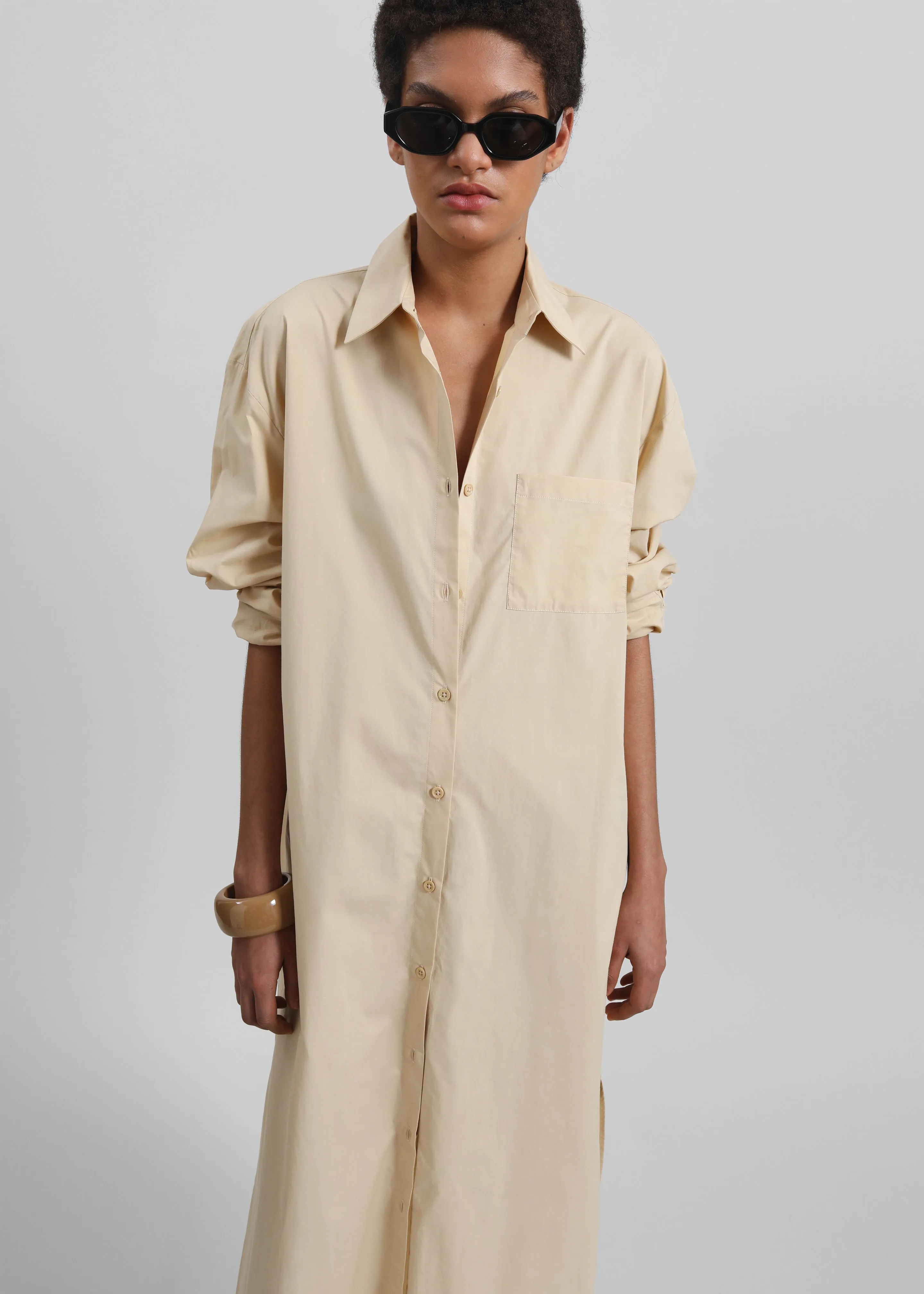 Helena Shirt Dress - Beige sold by Frankie Shop product image thumbnail 2