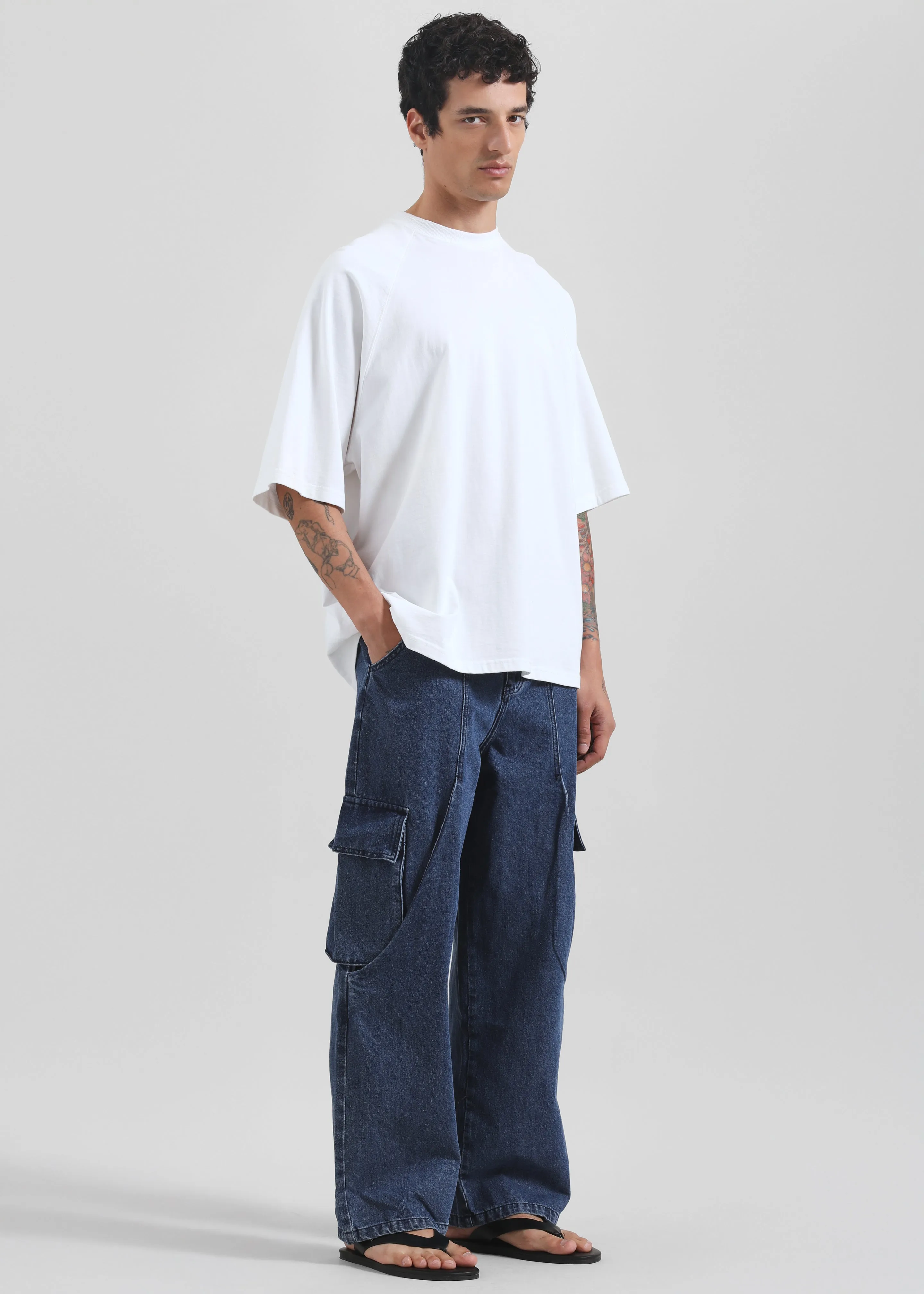 Stobra Cargo Jeans - Medium Wash sold by Frankie Shop product image thumbnail 5
