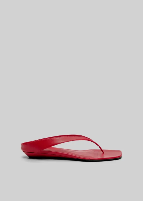 Loulou de Saison Coda Nappa Leather Sandals - Tomato sold by Frankie Shop