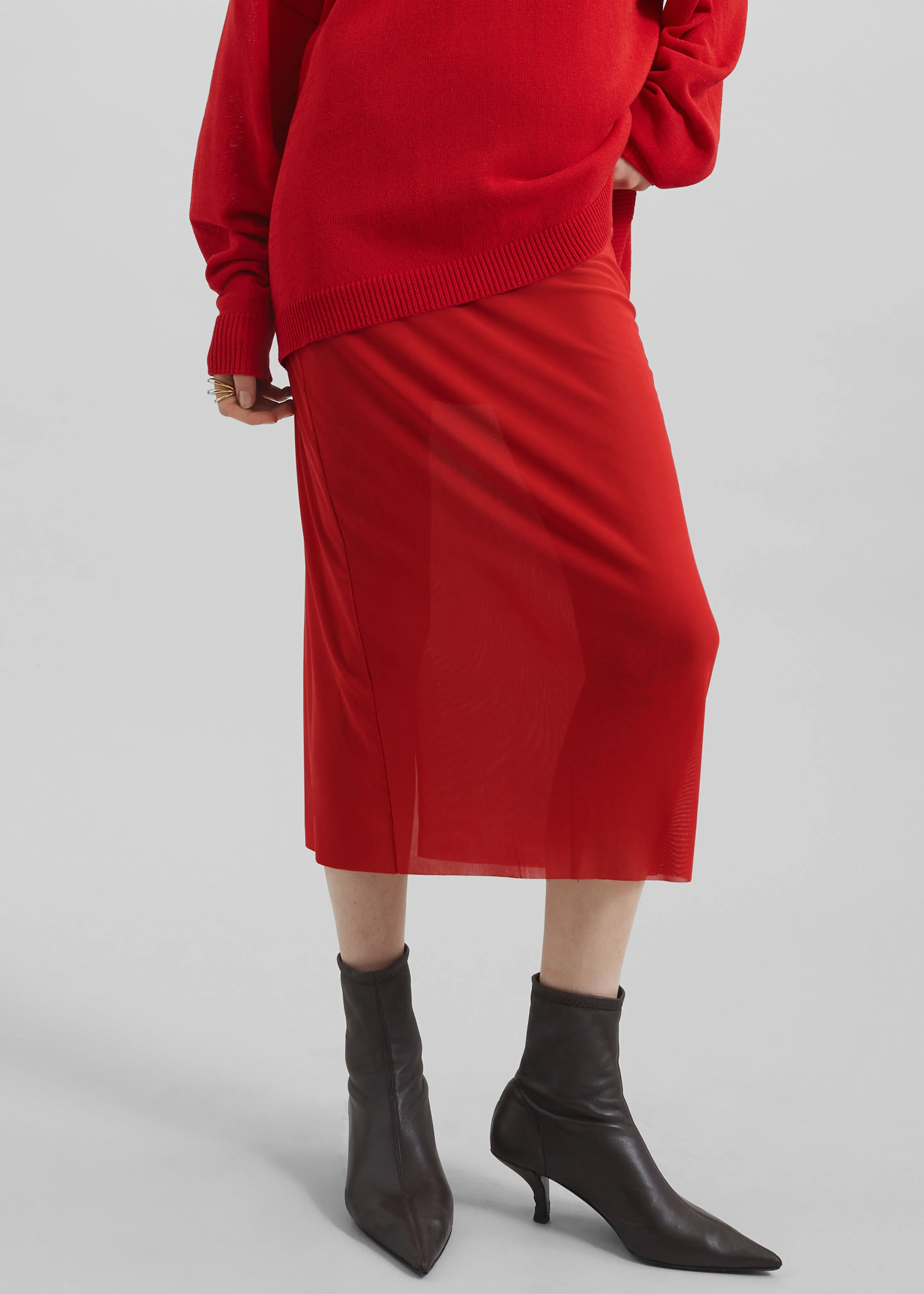 Suva Sheer Skirt - Red sold by Frankie Shop product image thumbnail 2