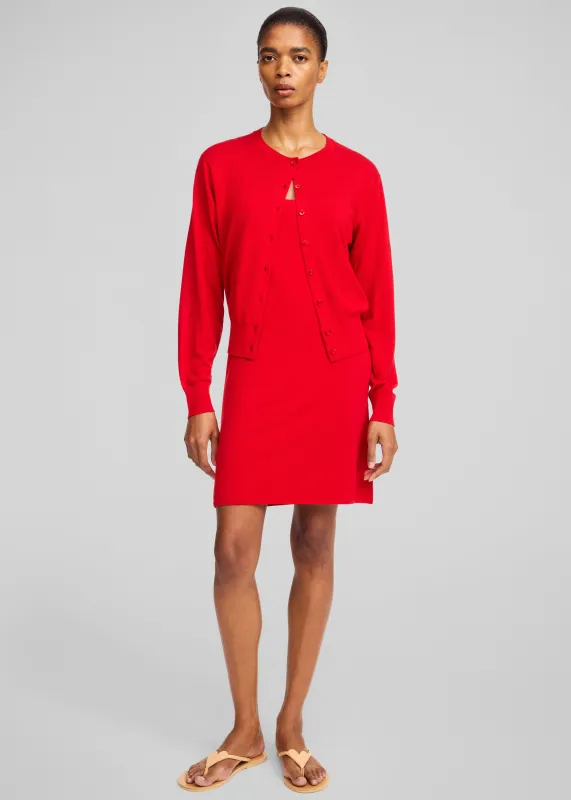 By Malene Birger Montie Cardigan - Pompeian Red made by By Malene Birger