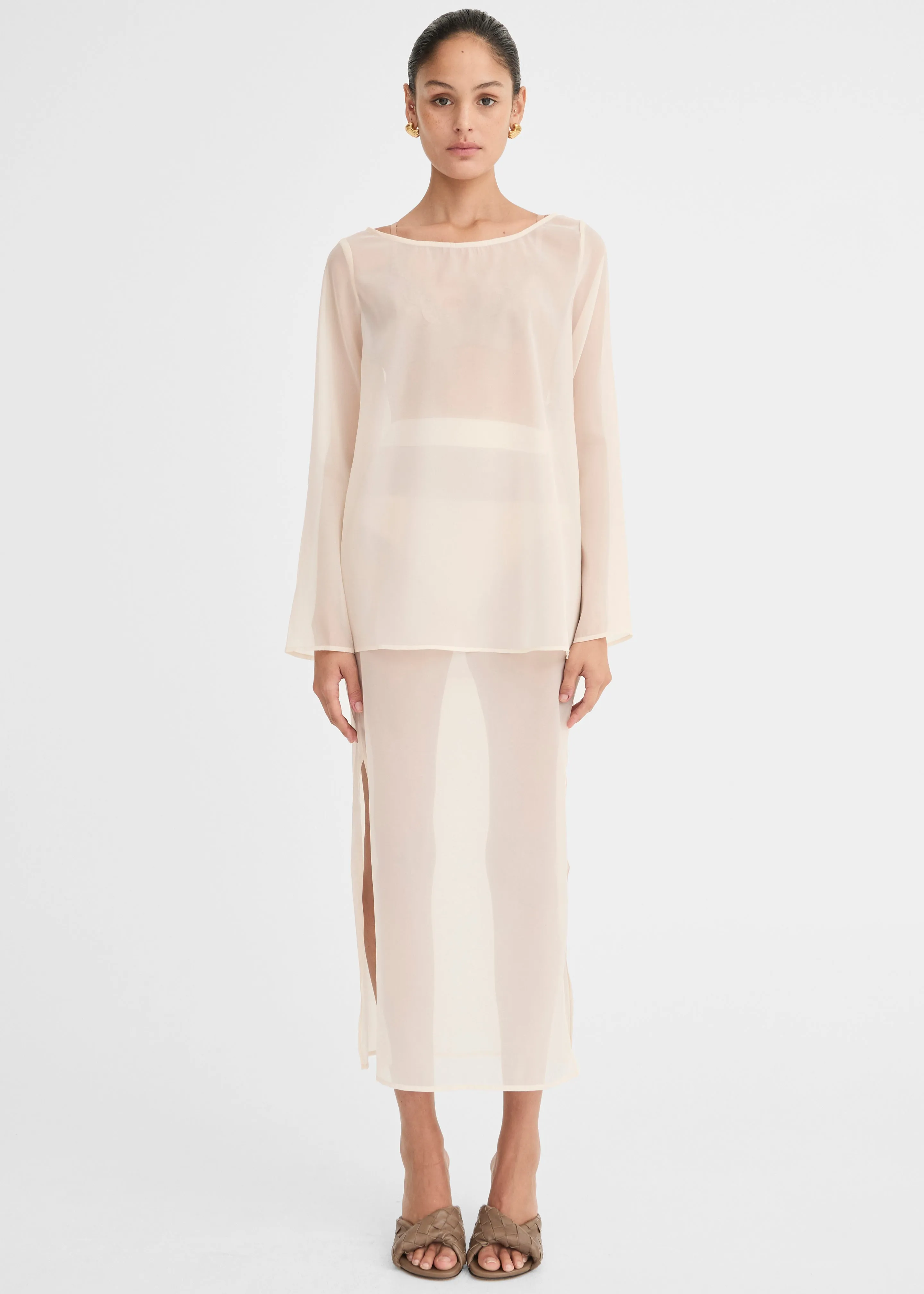 Solaqua Laurent Skirt - Ivory sold by Frankie Shop product image thumbnail 5