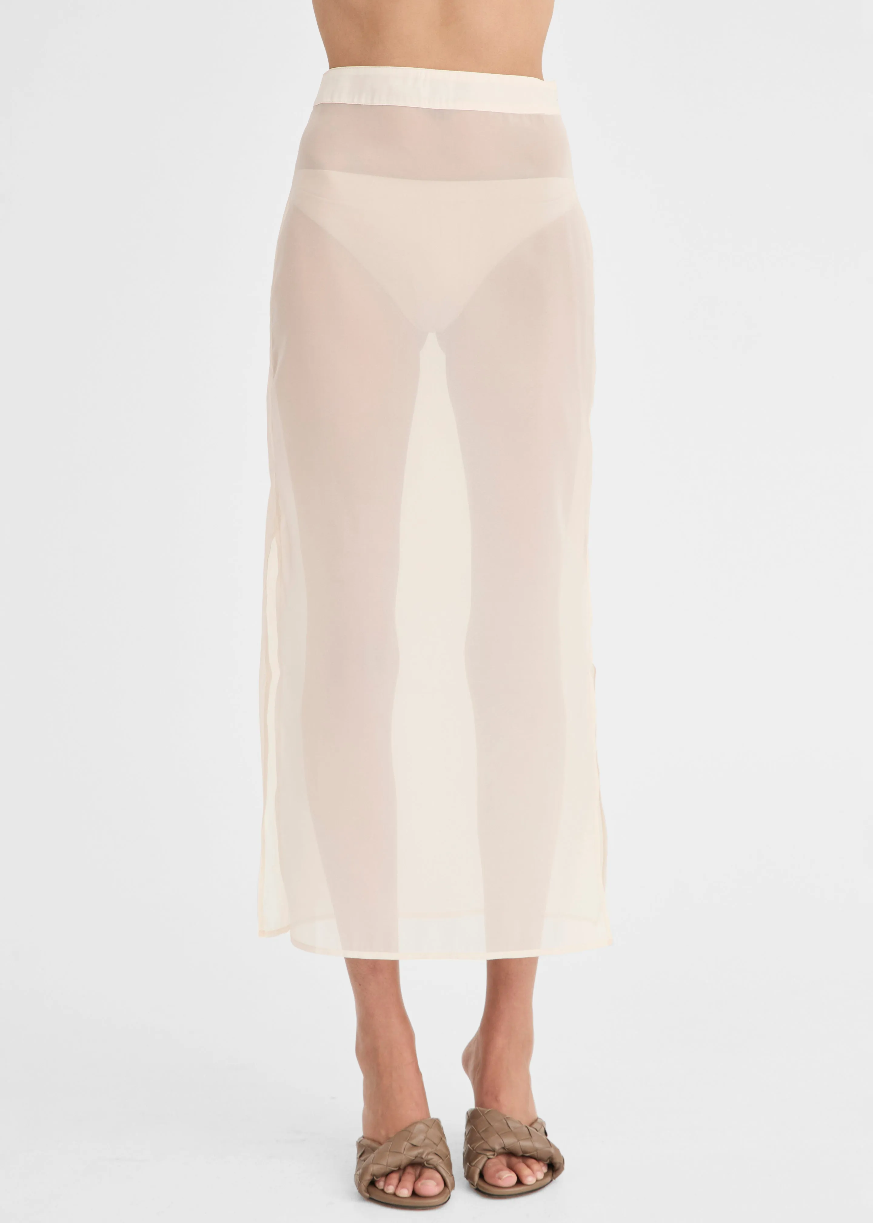 Solaqua Laurent Skirt - Ivory sold by Frankie Shop