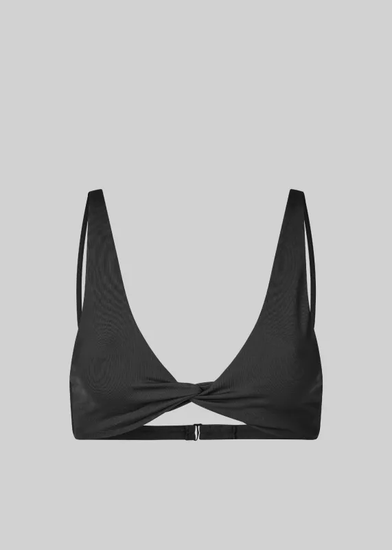 Samsøe Samsøe Sacara Bikini Top - Black made by Frankie Shop