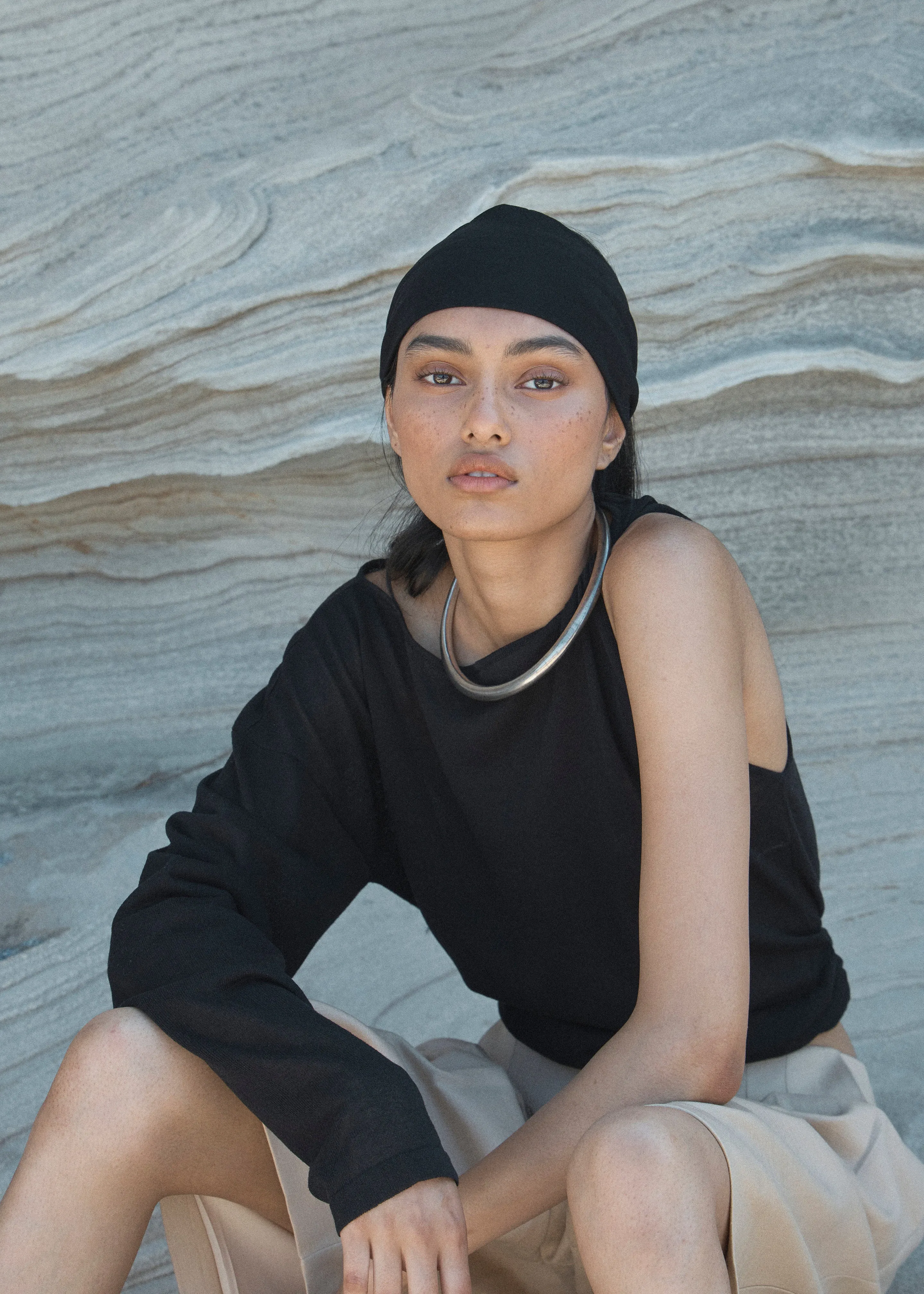 Solaqua Adele Knit Top - Noir sold by Frankie Shop