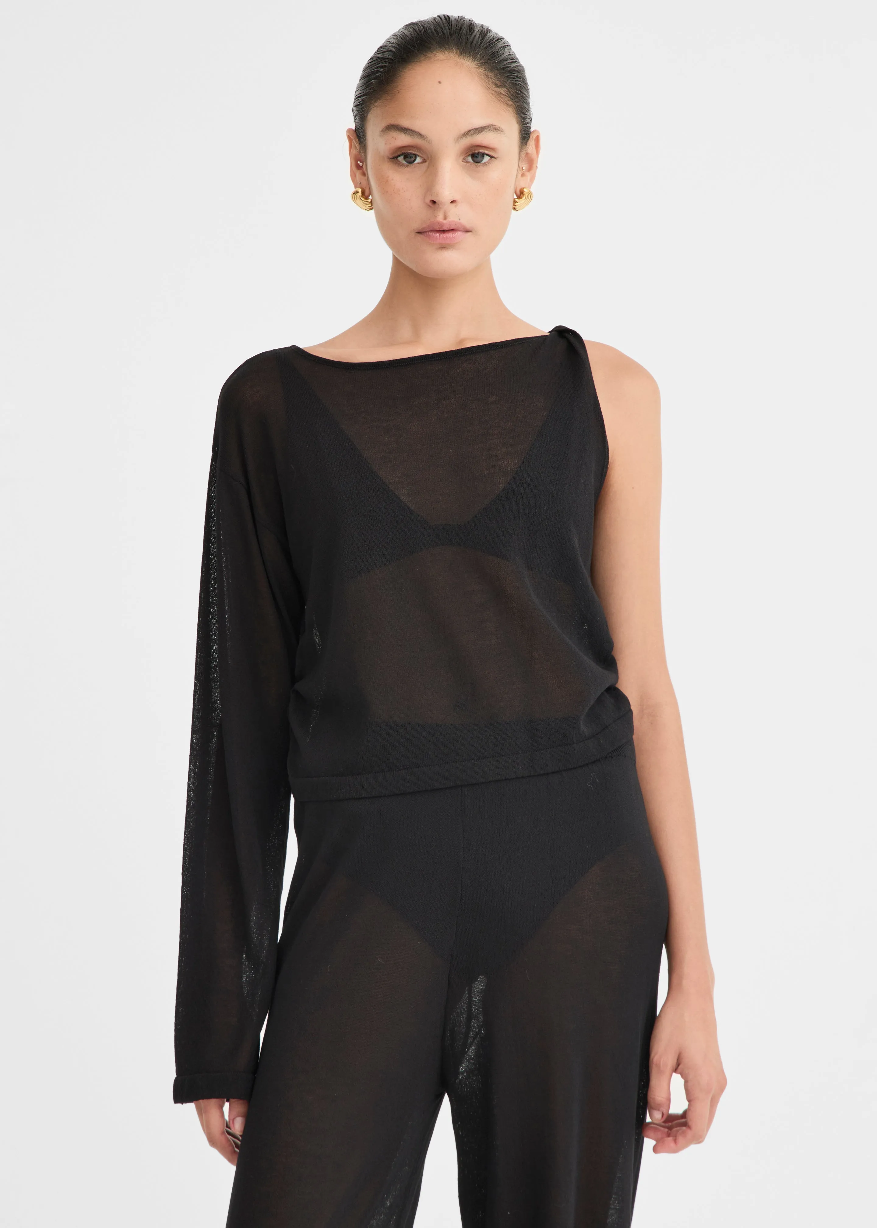 Solaqua Adele Knit Top - Noir sold by Frankie Shop product image thumbnail 5