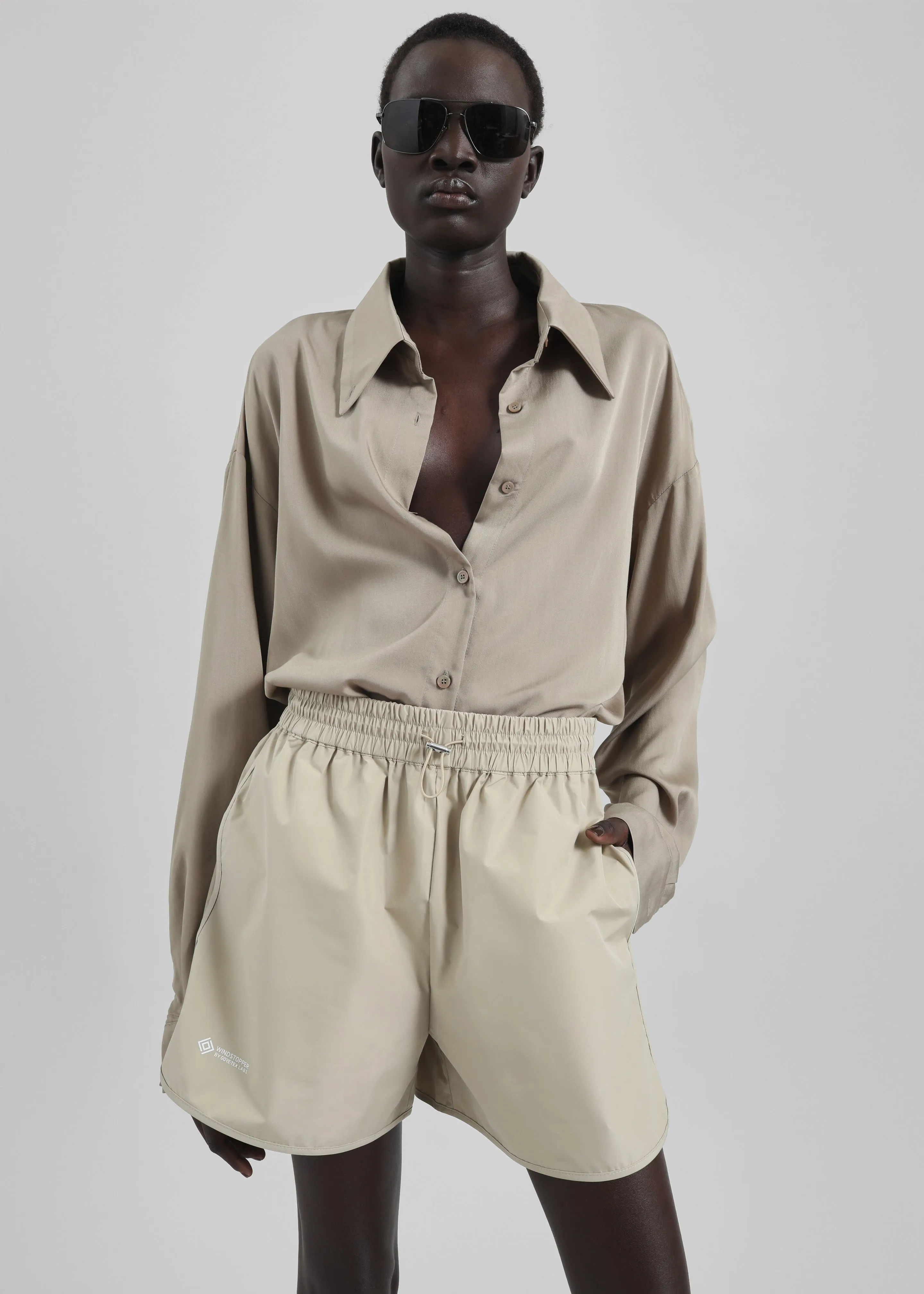 Samsøe Samsøe Sayuna Shorts - White Pepper sold by Frankie Shop product image thumbnail 3