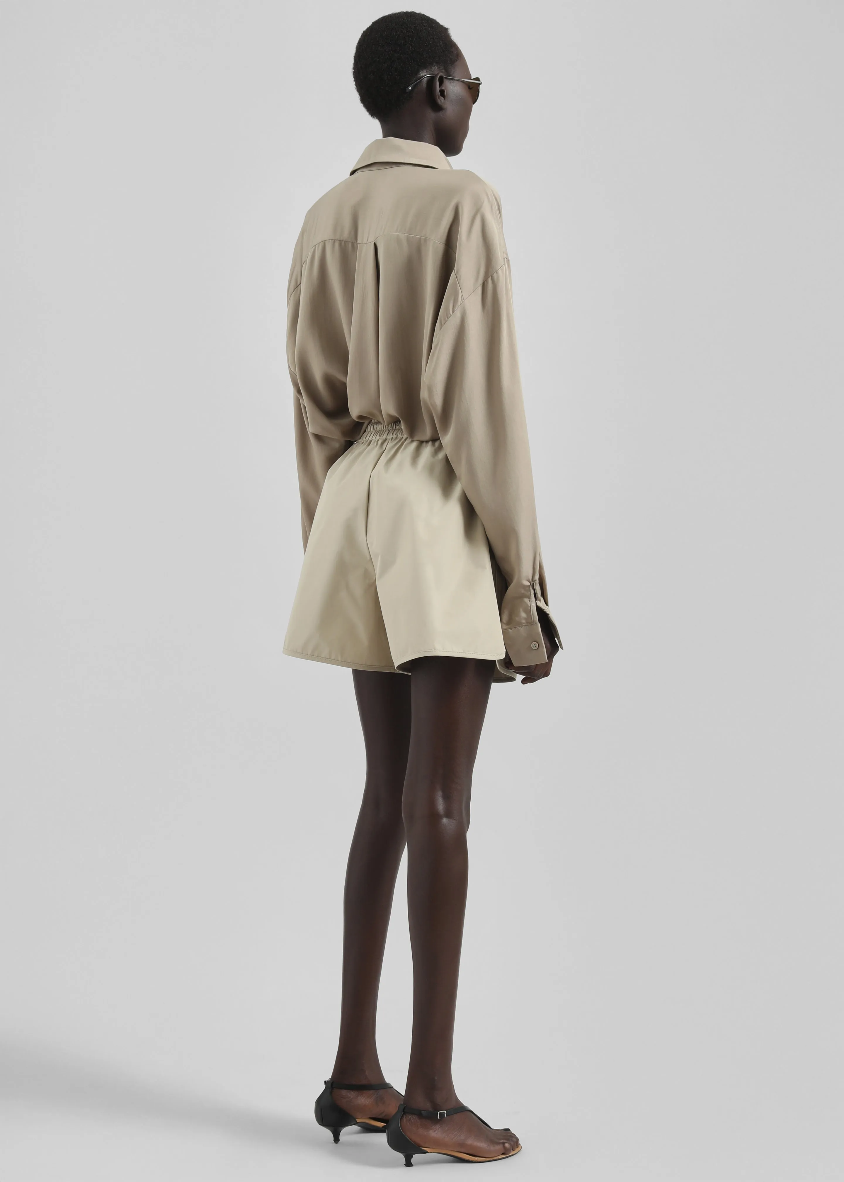 Samsøe Samsøe Sayuna Shorts - White Pepper sold by Frankie Shop product image thumbnail 5