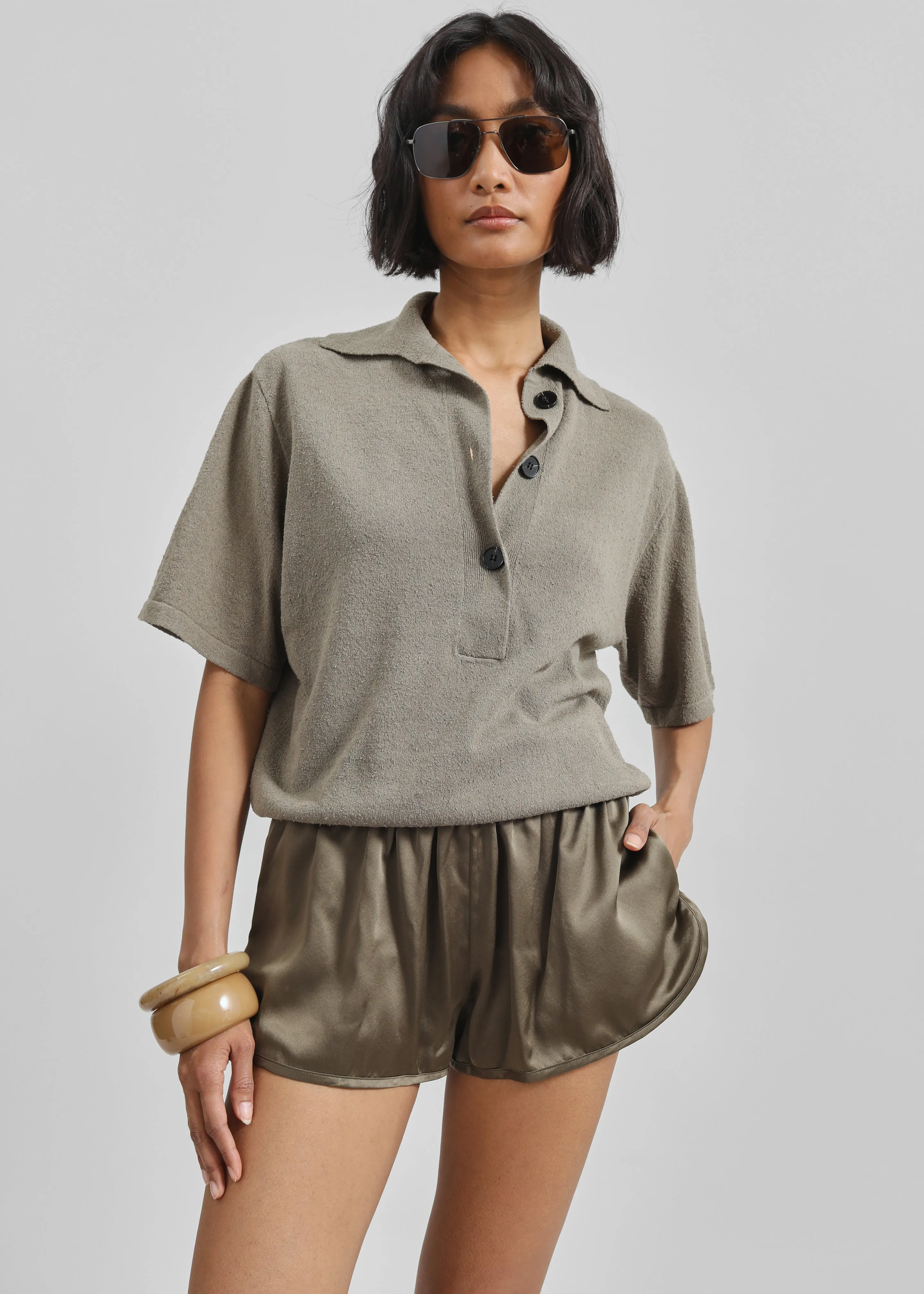 Christopher Esber Straccio Knitted Clean Polo - Eucalypt sold by Frankie Shop product image thumbnail 5