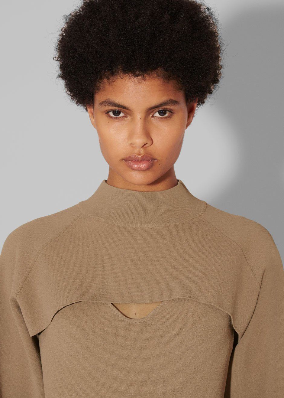 Nanushka Noa Knit Dress - Light Khaki sold by Frankie Shop product image thumbnail 2
