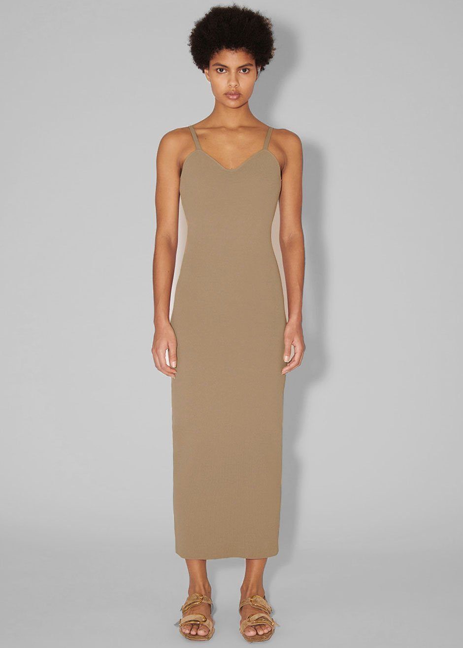 Nanushka Noa Knit Dress - Light Khaki sold by Frankie Shop product image thumbnail 3