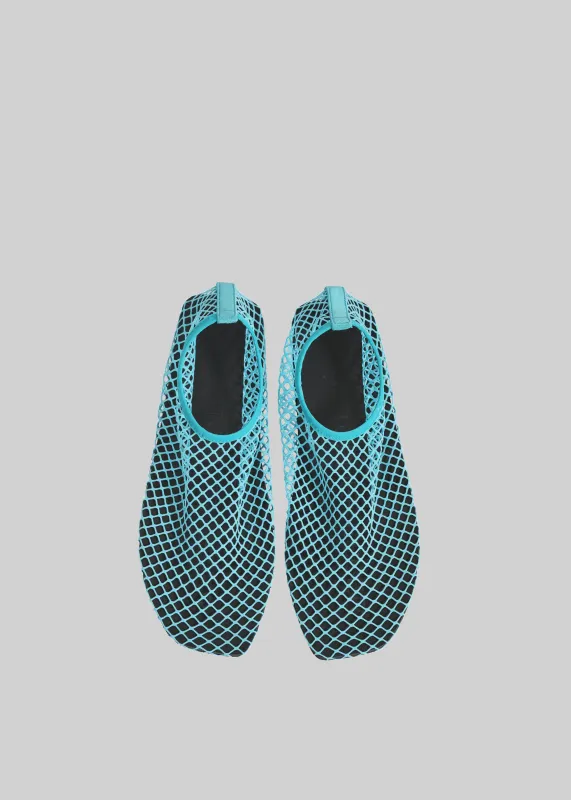 Christopher Esber Mesh Water Flats - Teal sold by Frankie Shop
