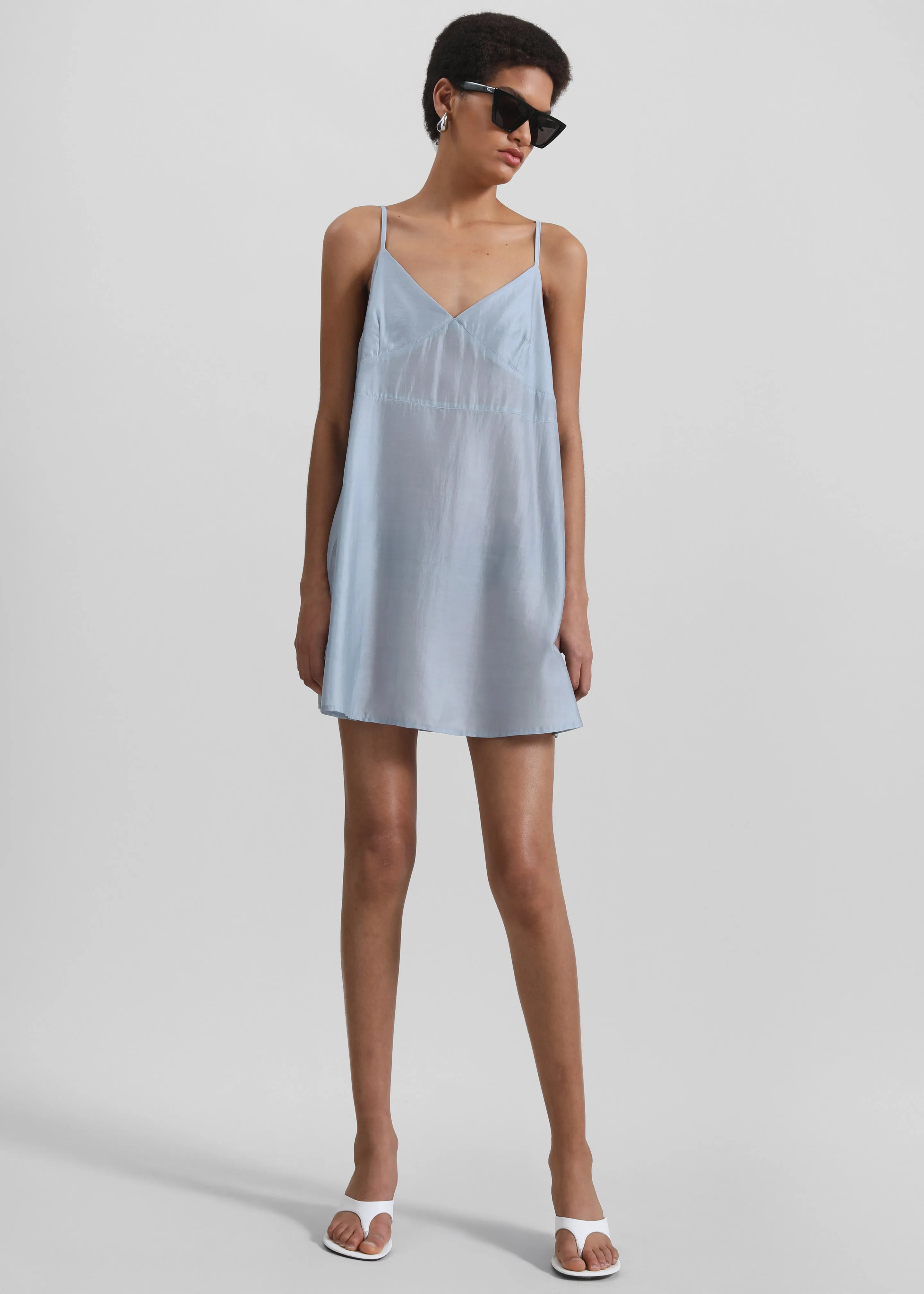 Noli Slip Mini Dress - Dusty Blue sold by Frankie Shop product image thumbnail 5