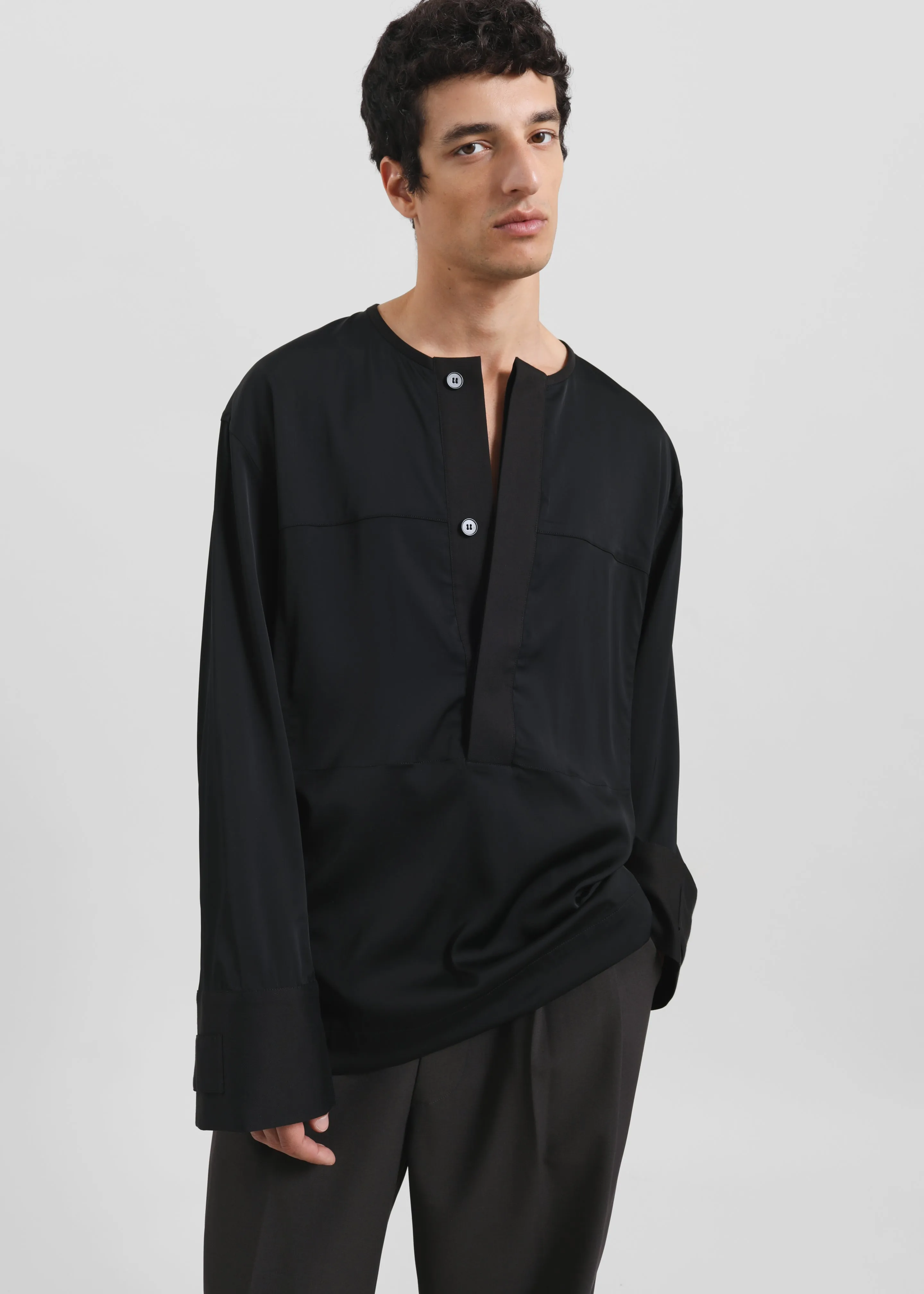Shelton Shirt - Black sold by Frankie Shop