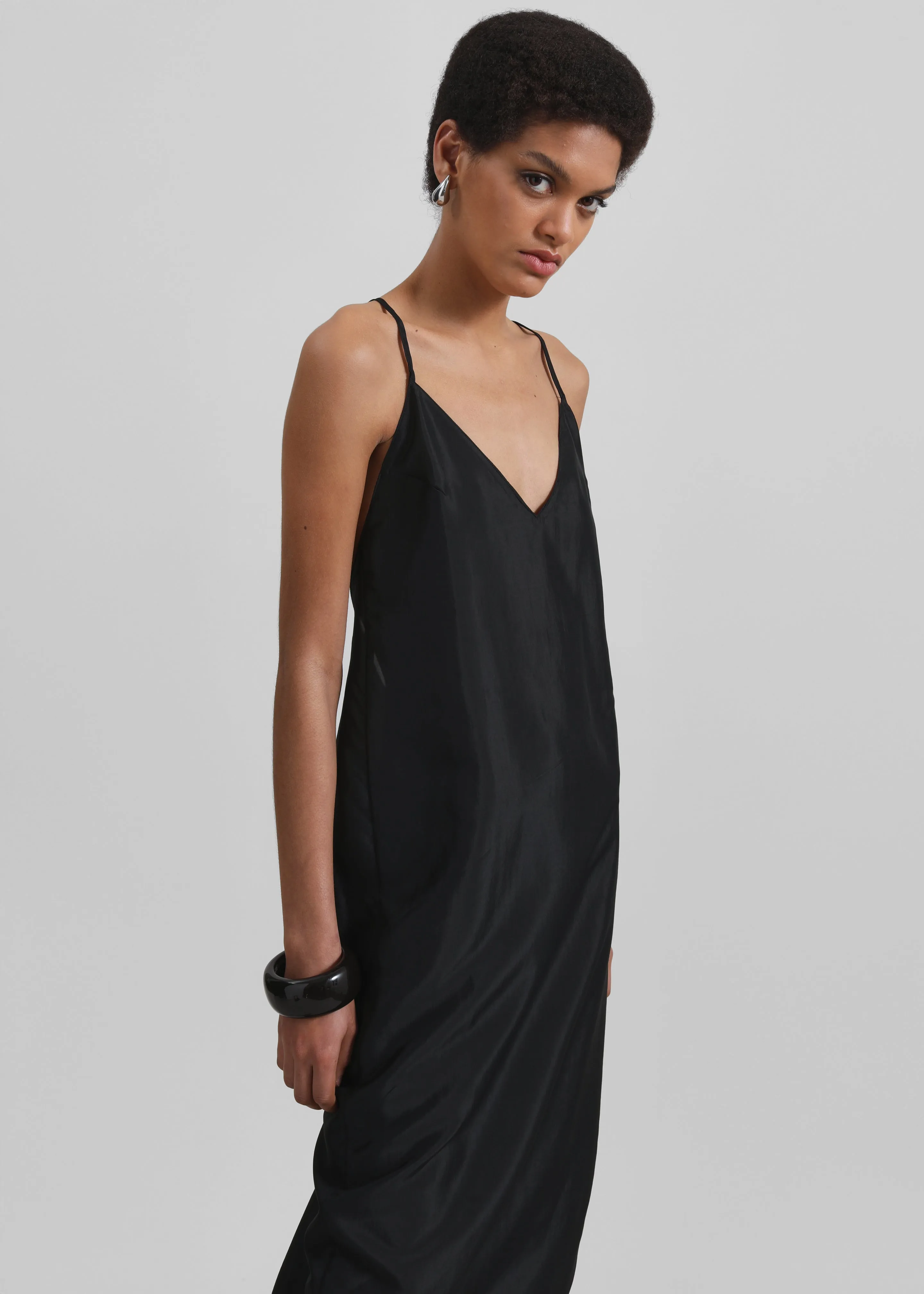 Vence Slip Dress - Black sold by Frankie Shop product image thumbnail 3