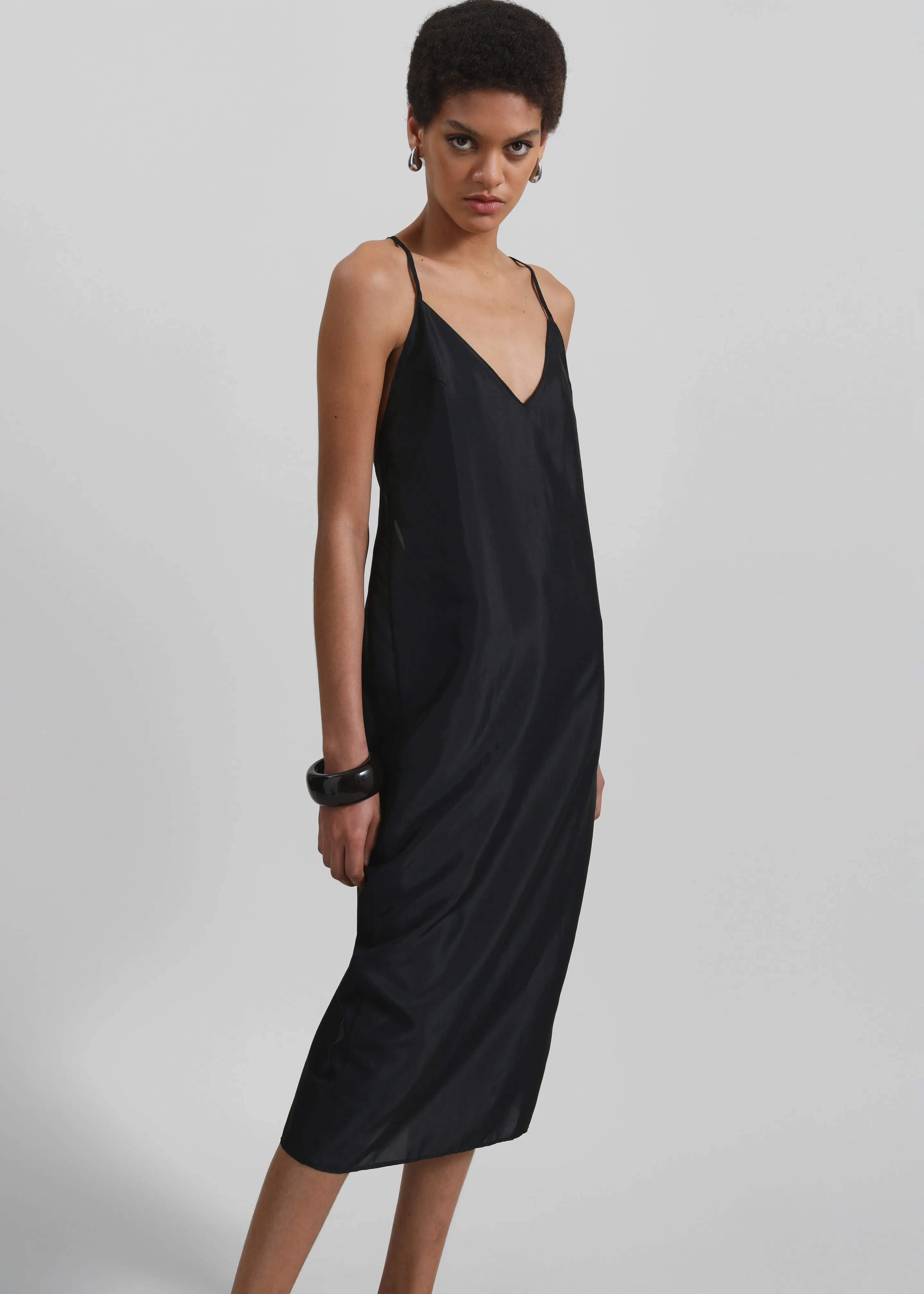 Vence Slip Dress - Black sold by Frankie Shop
