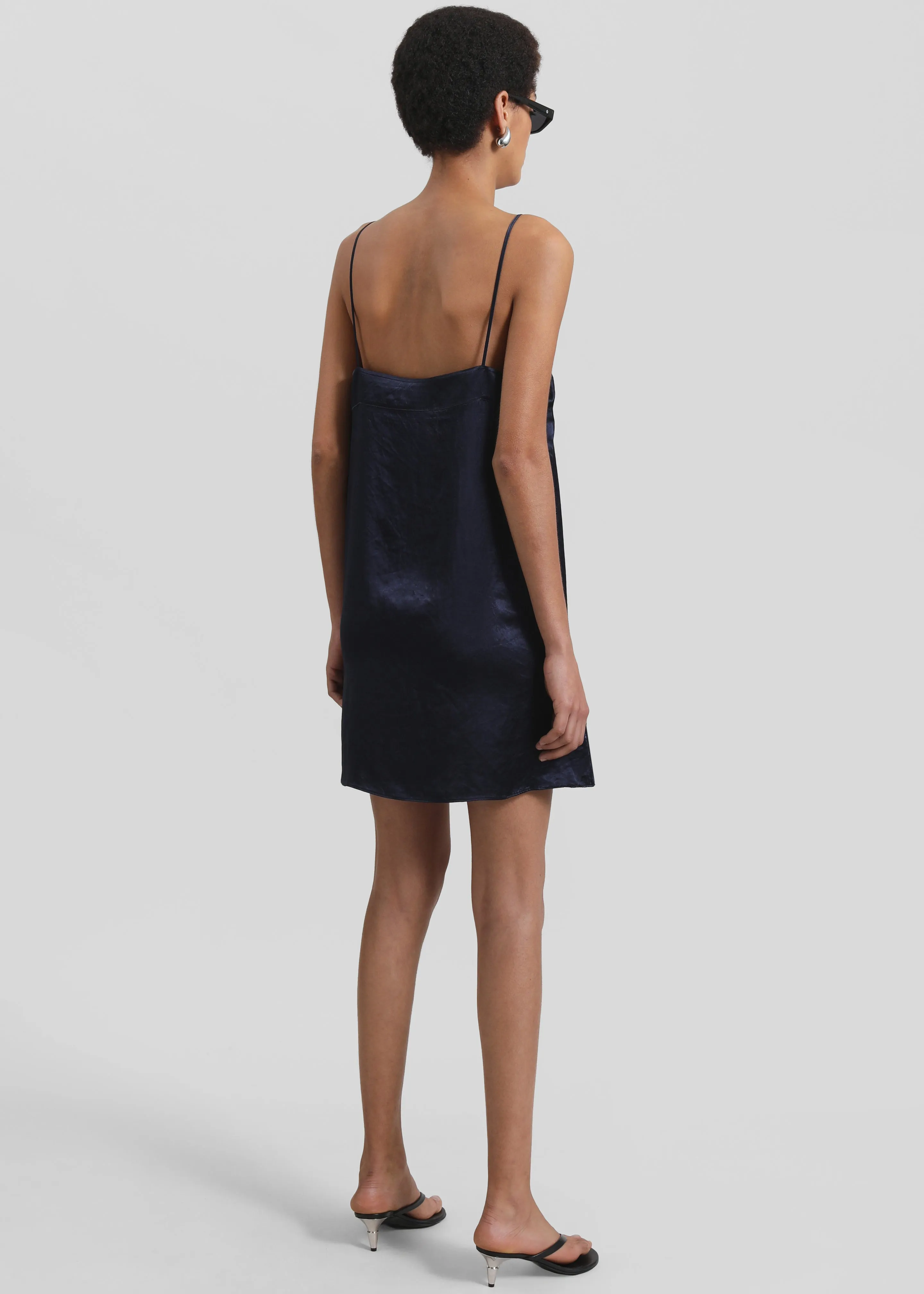 Elma Satin Mini Dress - Navy sold by Frankie Shop product image thumbnail 5