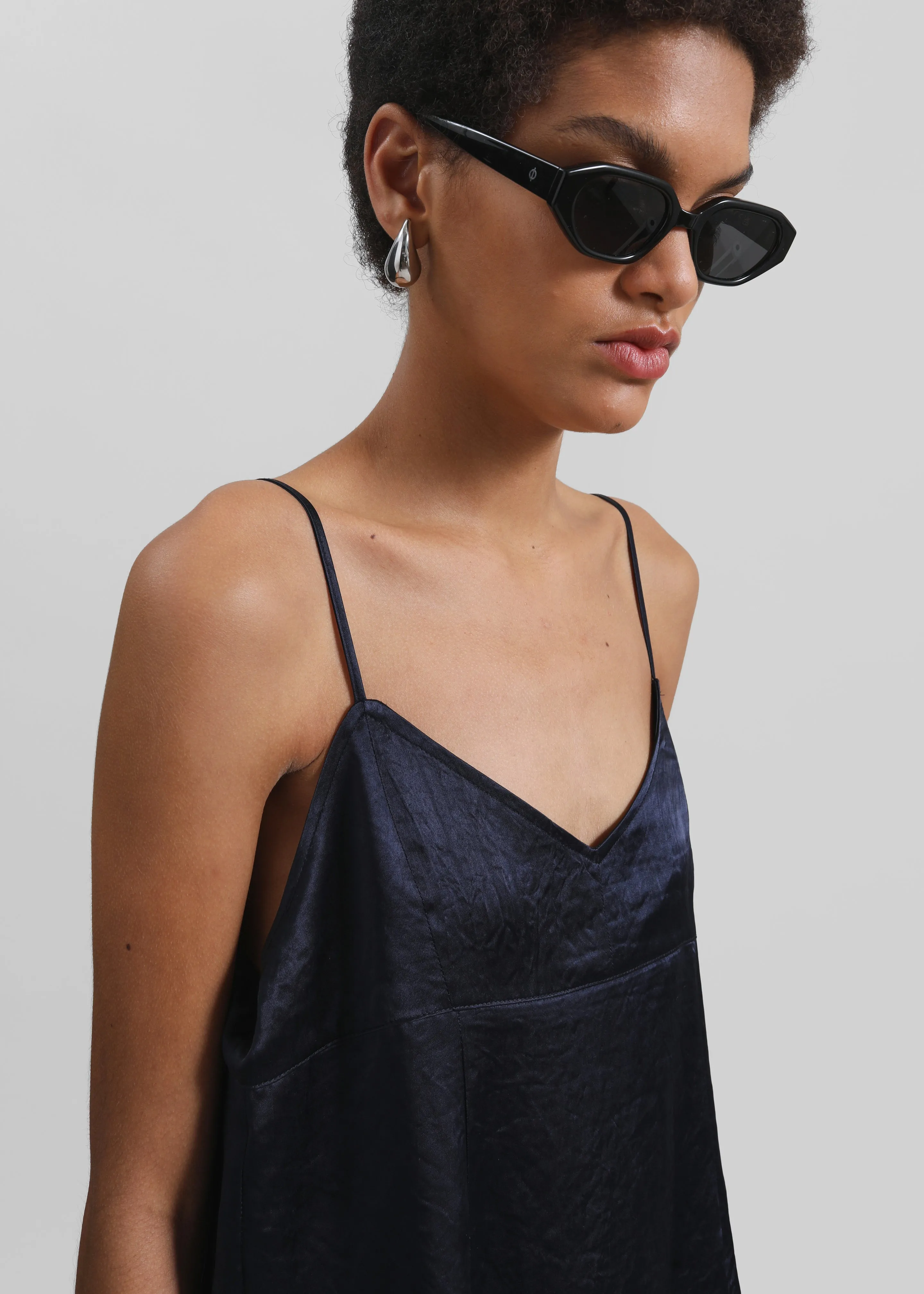 Elma Satin Mini Dress - Navy sold by Frankie Shop product image thumbnail 2