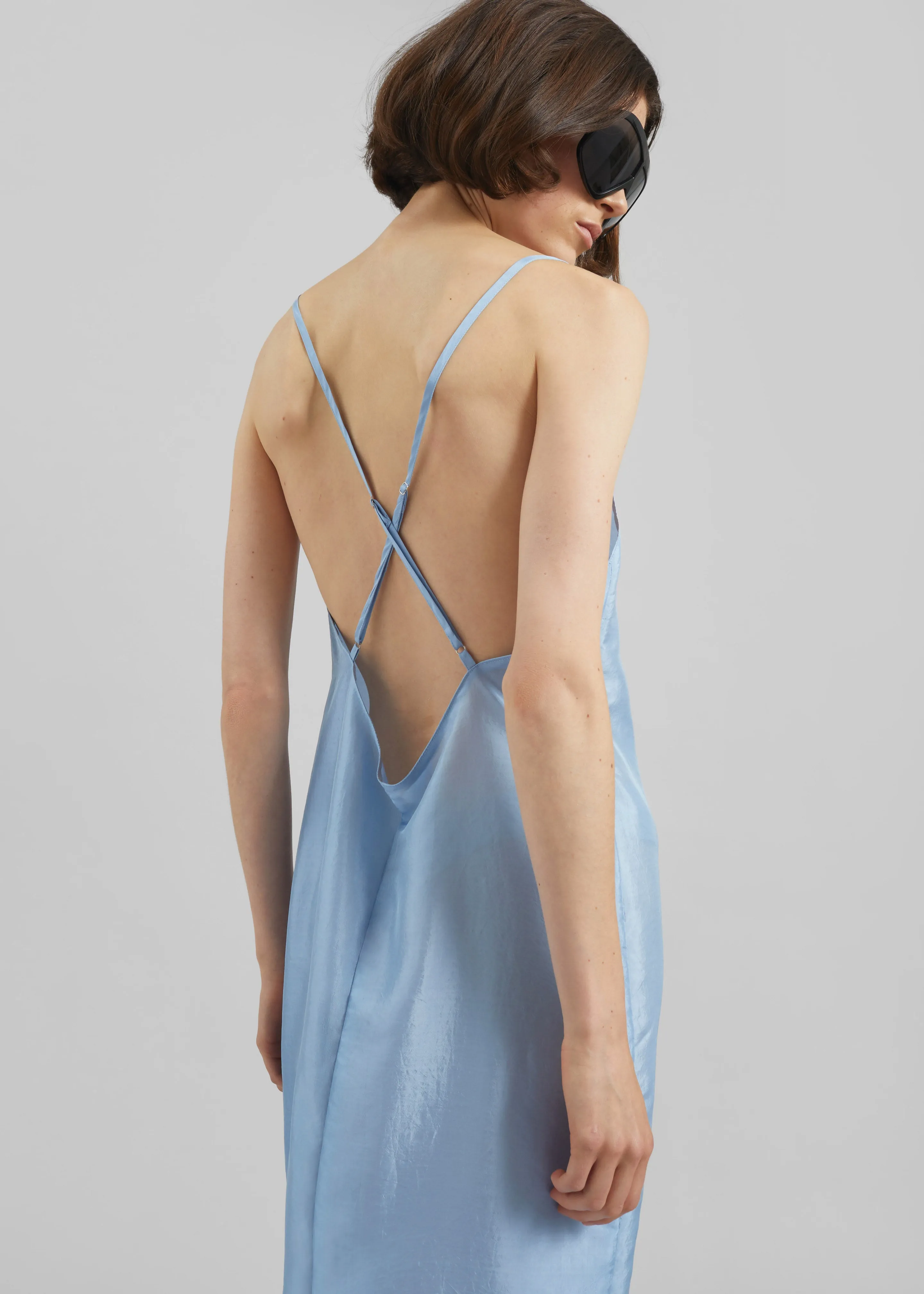 Vence Slip Dress - Dusty Blue sold by Frankie Shop product image thumbnail 2