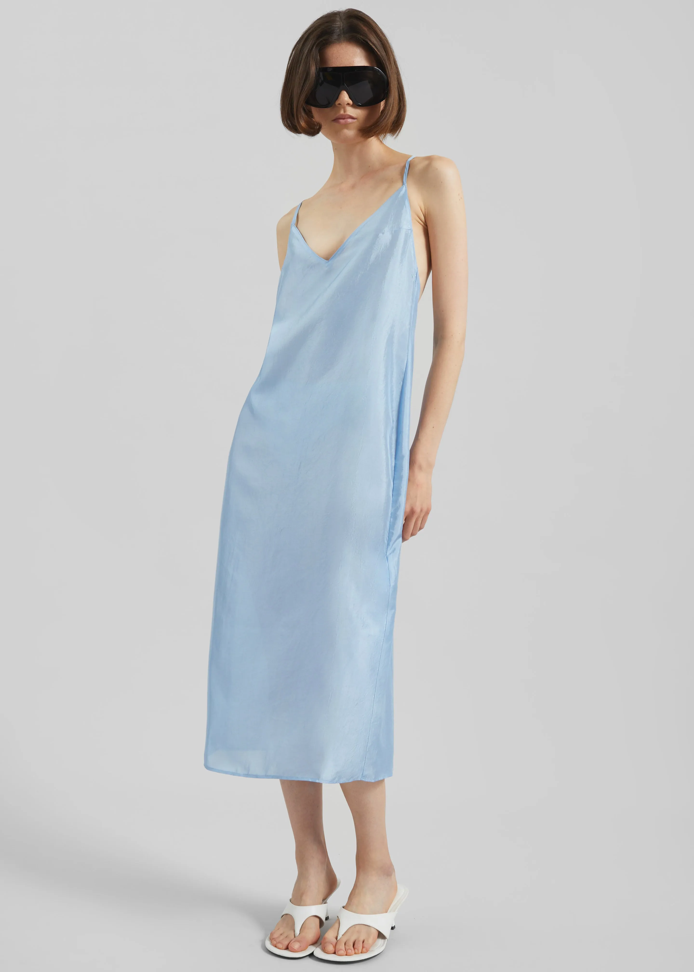 Vence Slip Dress - Dusty Blue sold by Frankie Shop product image thumbnail 5