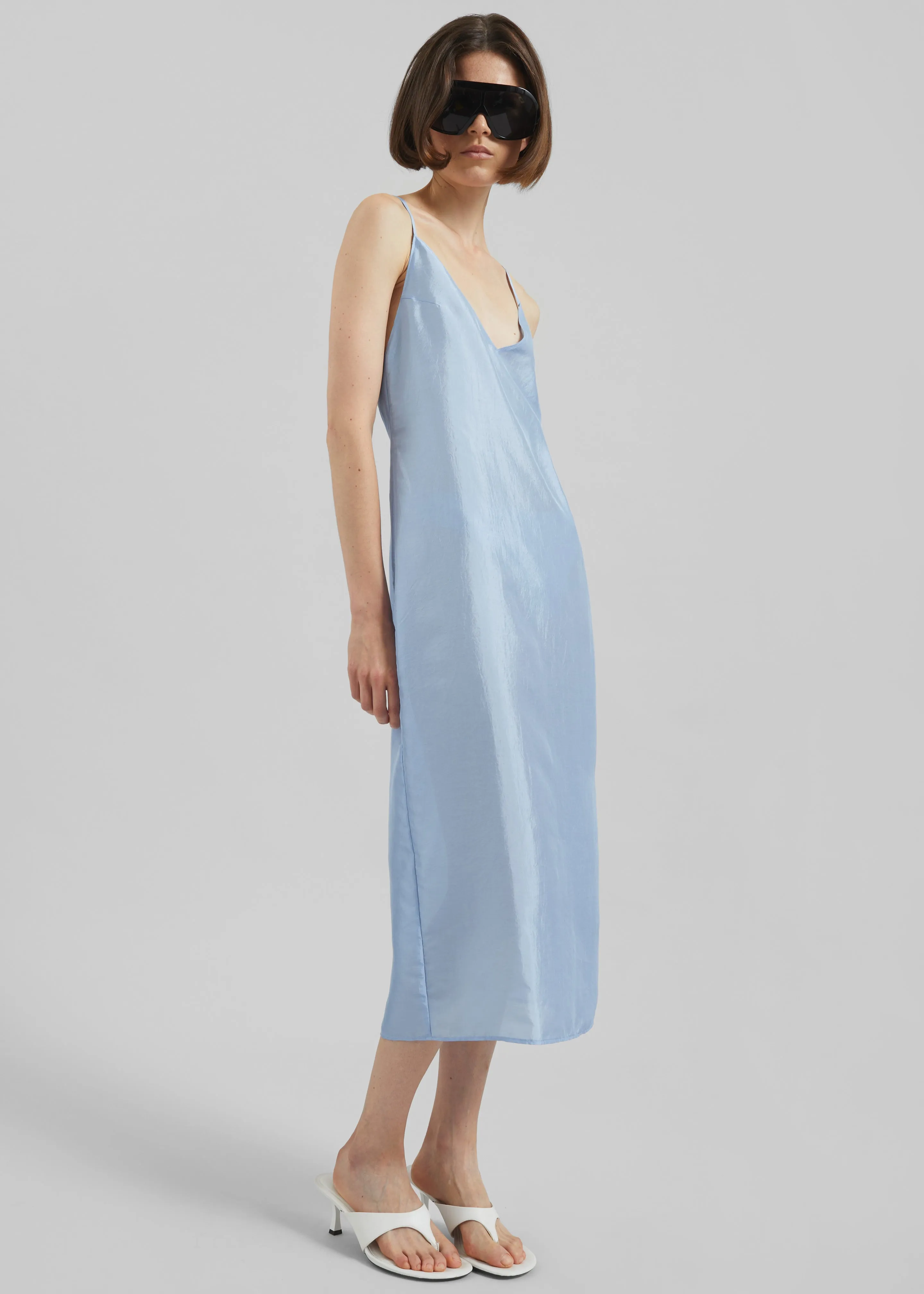 Vence Slip Dress - Dusty Blue sold by Frankie Shop product image thumbnail 3