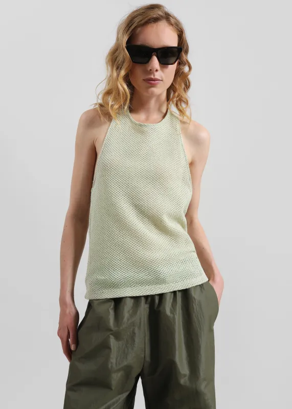 Lunel Knit Halter Top - Pale Green sold by Frankie Shop