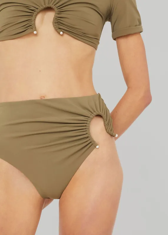 Christopher Esber Ruched Crescent Swim Tee - Eucalypt sold by Frankie Shop