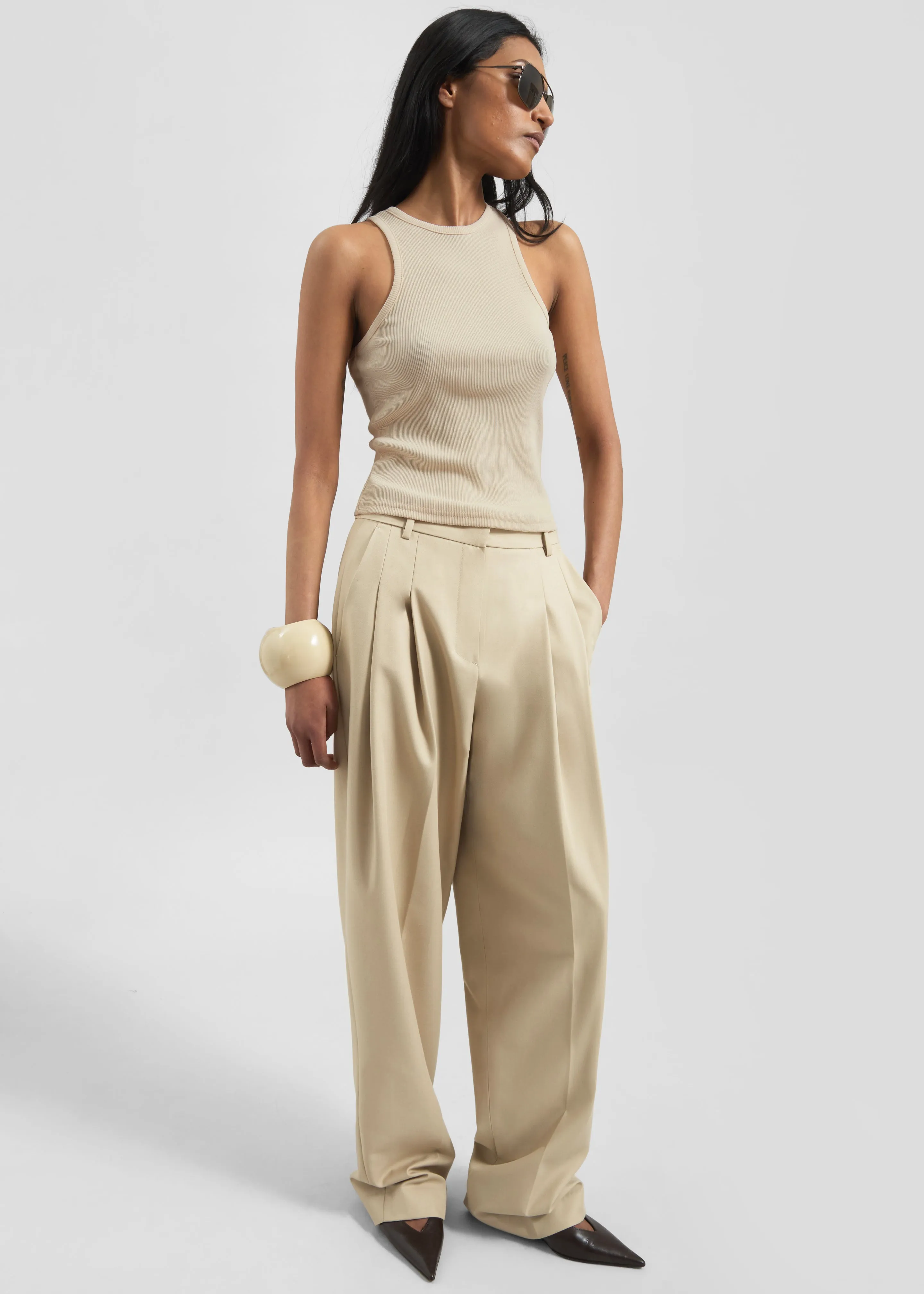 Jem Tank Top - Beige sold by Frankie Shop product image thumbnail 3