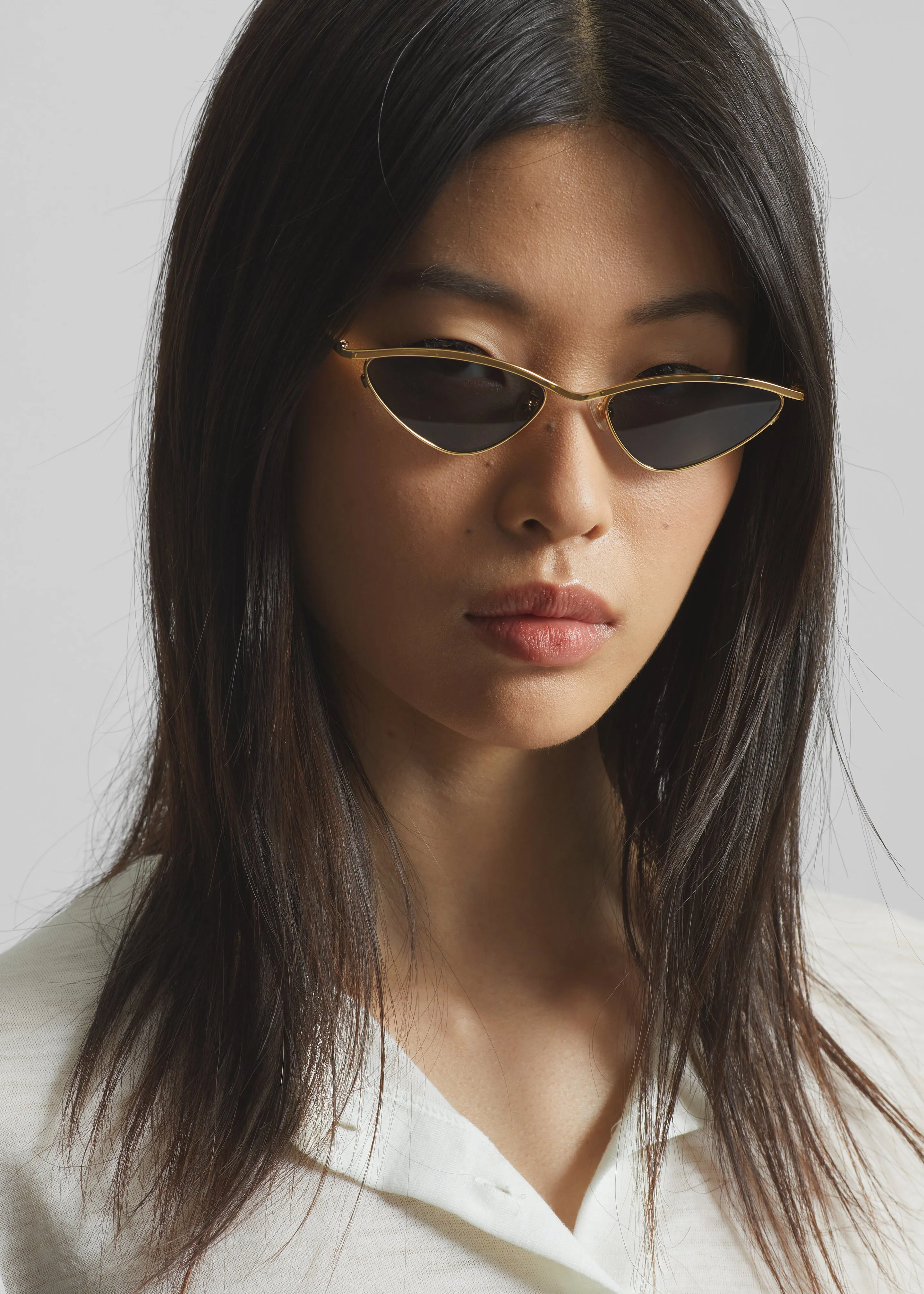 Karen Wazen Zoe Sunglasses - Gold sold by Frankie Shop product image thumbnail 5