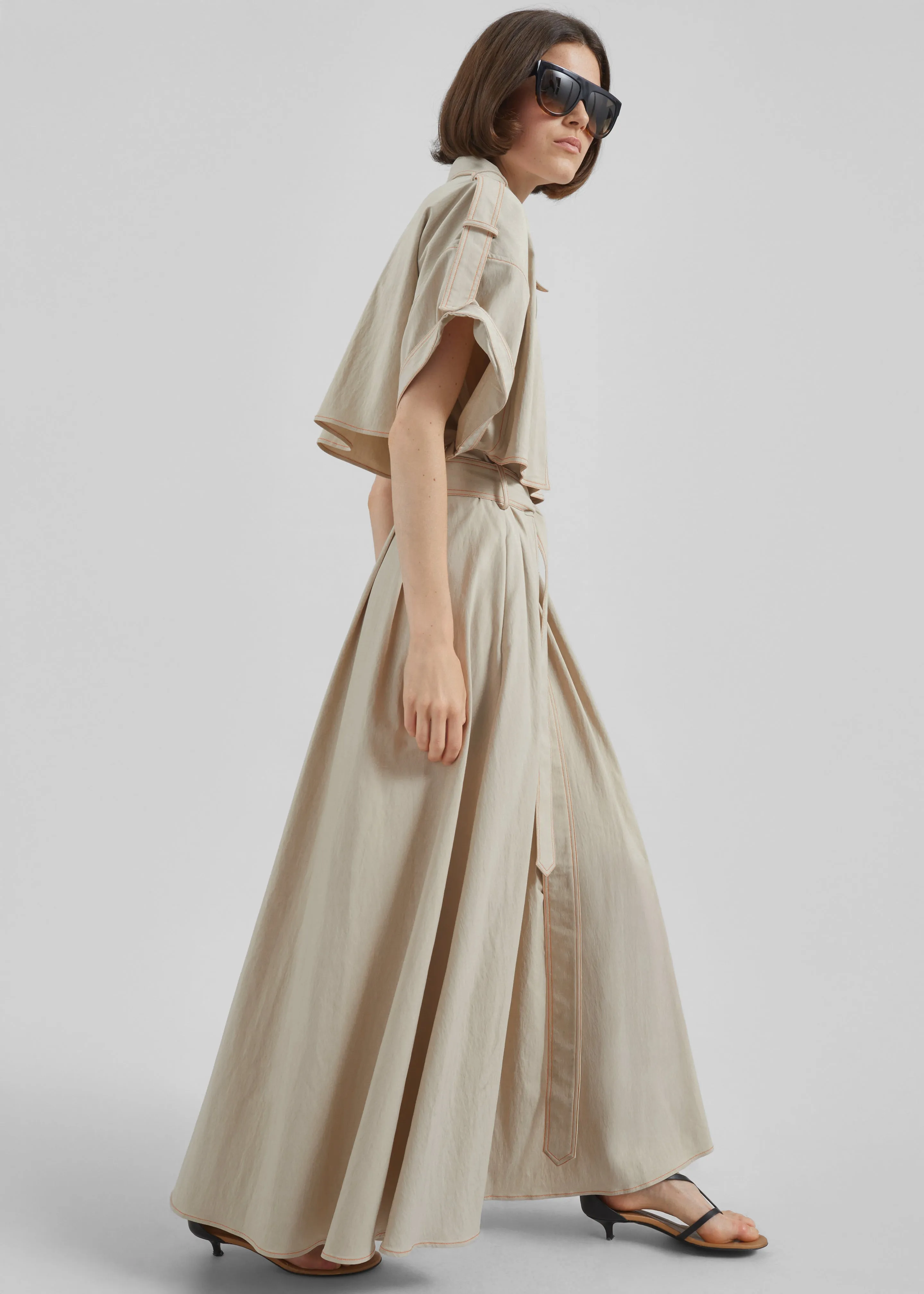 Everset Trench Dress - Beige sold by Frankie Shop