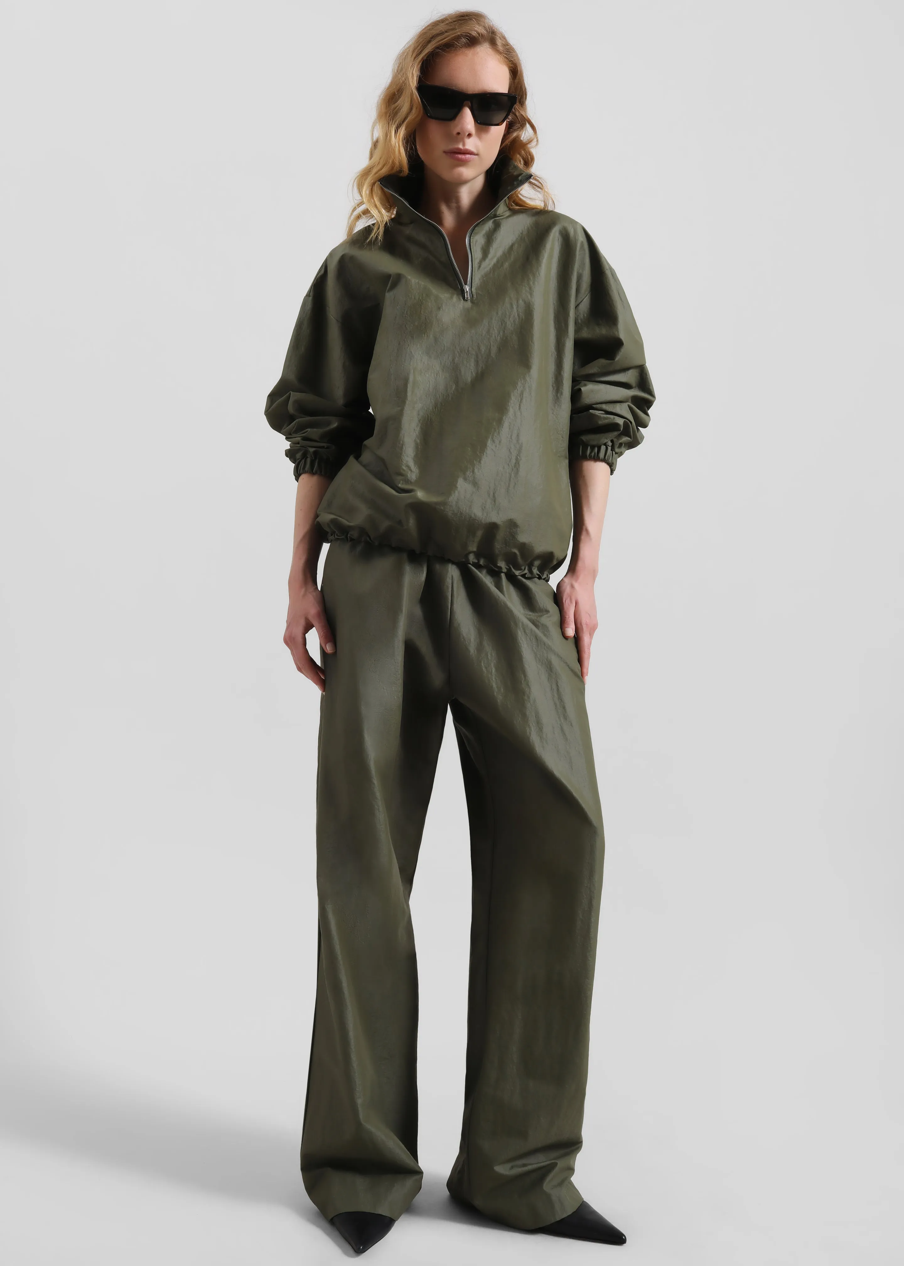 Majvik Windbreaker Anorak - Olive sold by Frankie Shop product image thumbnail 5