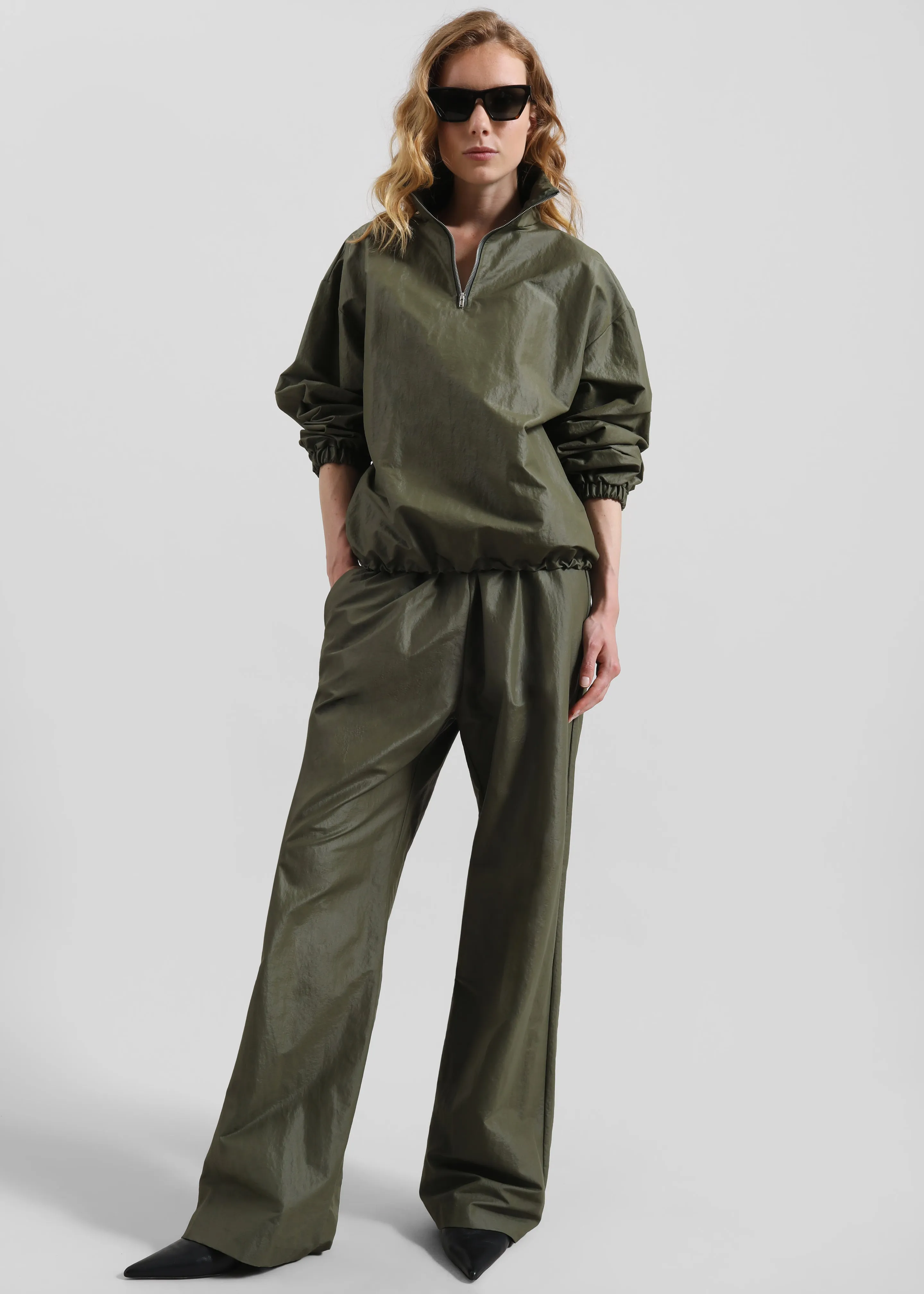 Majvik Windbreaker Anorak - Olive sold by Frankie Shop product image thumbnail 2