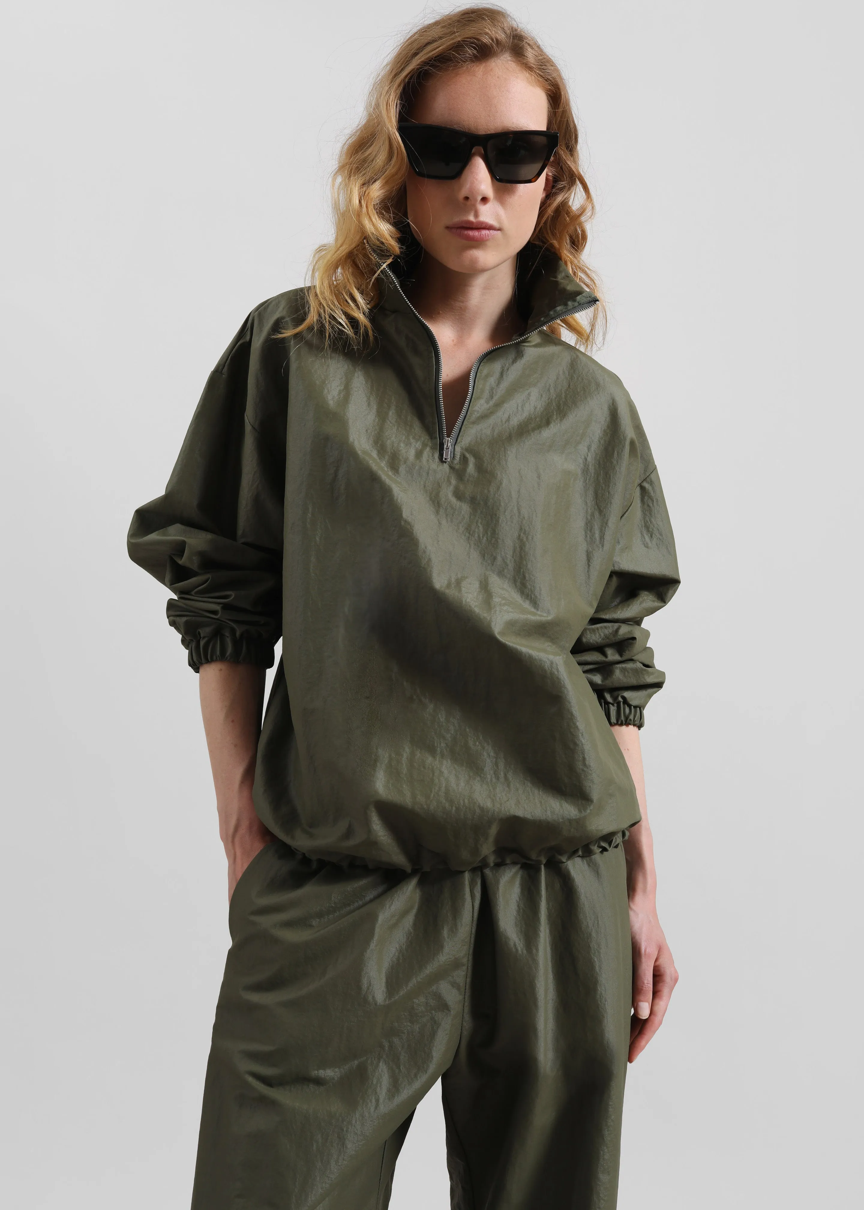 Majvik Windbreaker Anorak - Olive sold by Frankie Shop