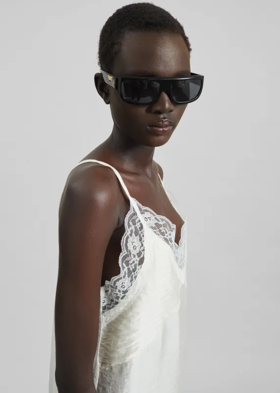 Elvina Lace Trim Slip Dress - Cream sold by Frankie Shop