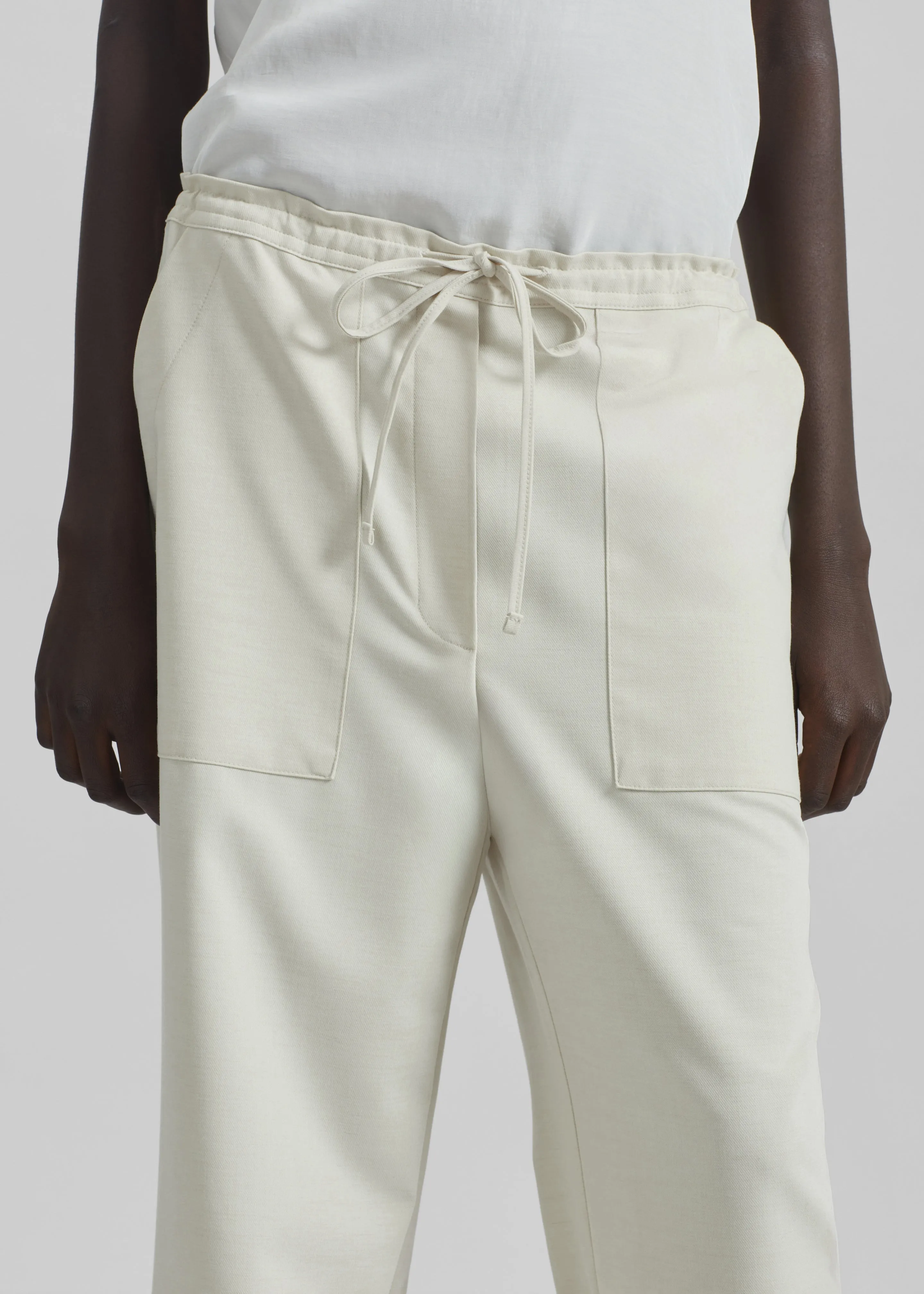 Ronne Straight Trousers - Cream sold by Frankie Shop product image thumbnail 3