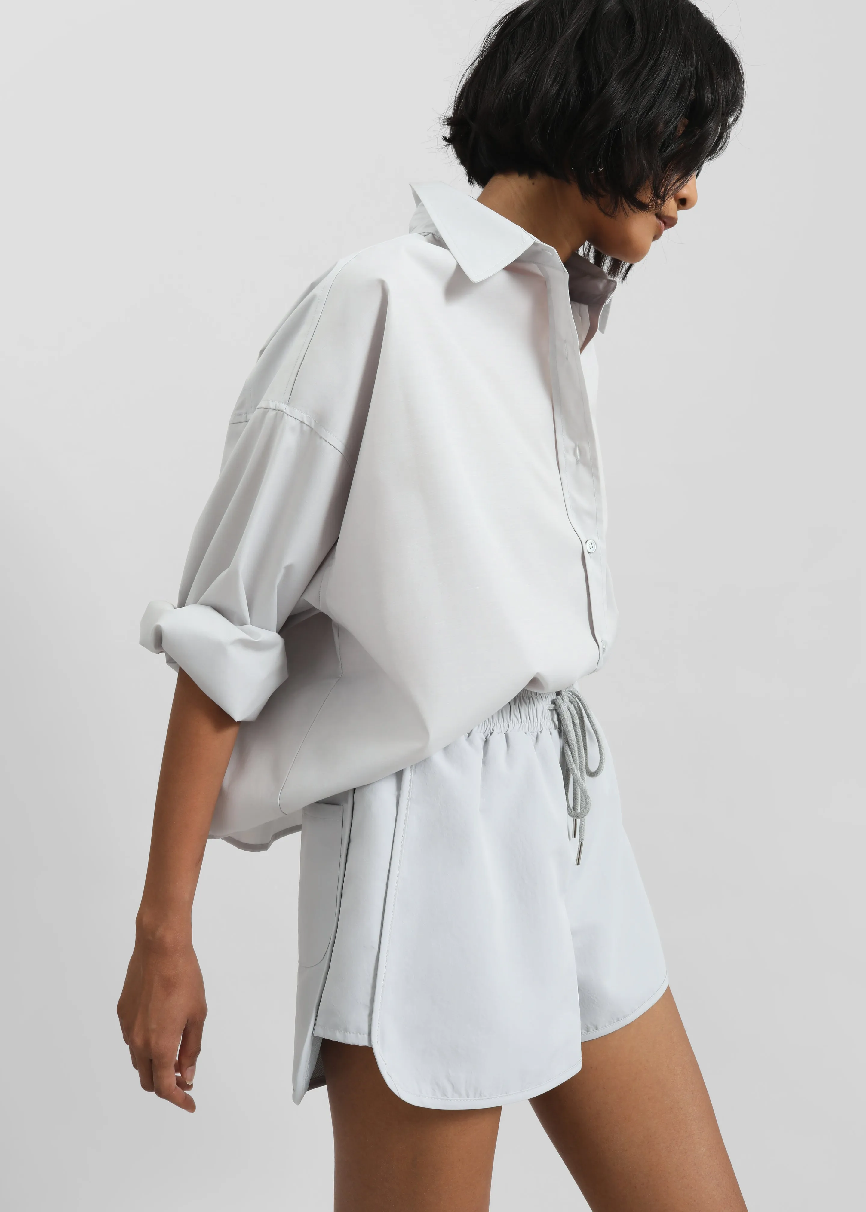 Delby Track Shorts - Dusty Blue sold by Frankie Shop product image thumbnail 2