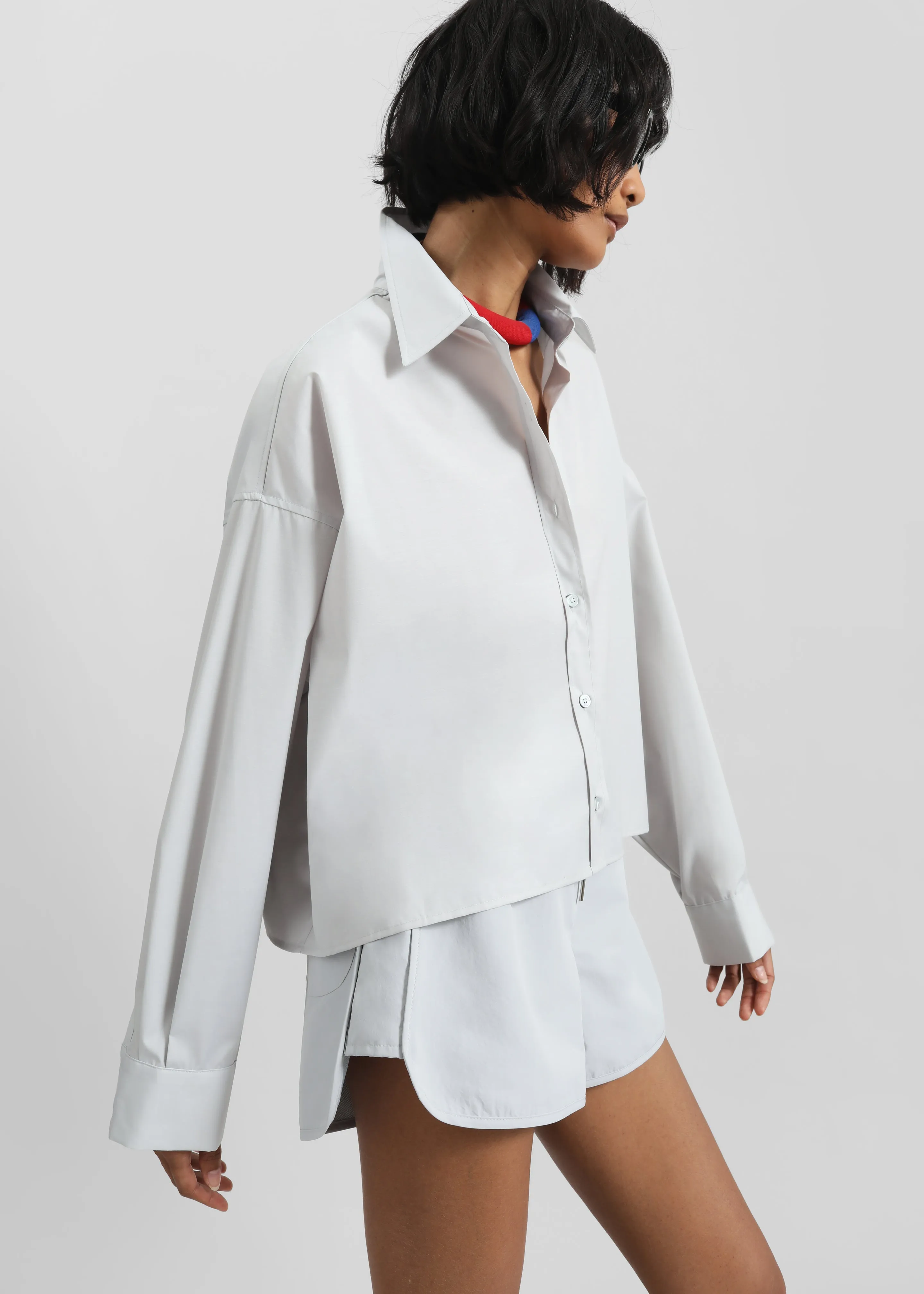 Delby Track Shorts - Dusty Blue sold by Frankie Shop product image thumbnail 5