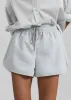 Delby Track Shorts - Dusty Blue sold by Frankie Shop