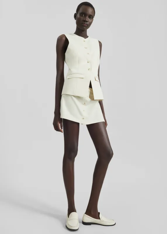 Ronne Vest - Cream sold by Frankie Shop