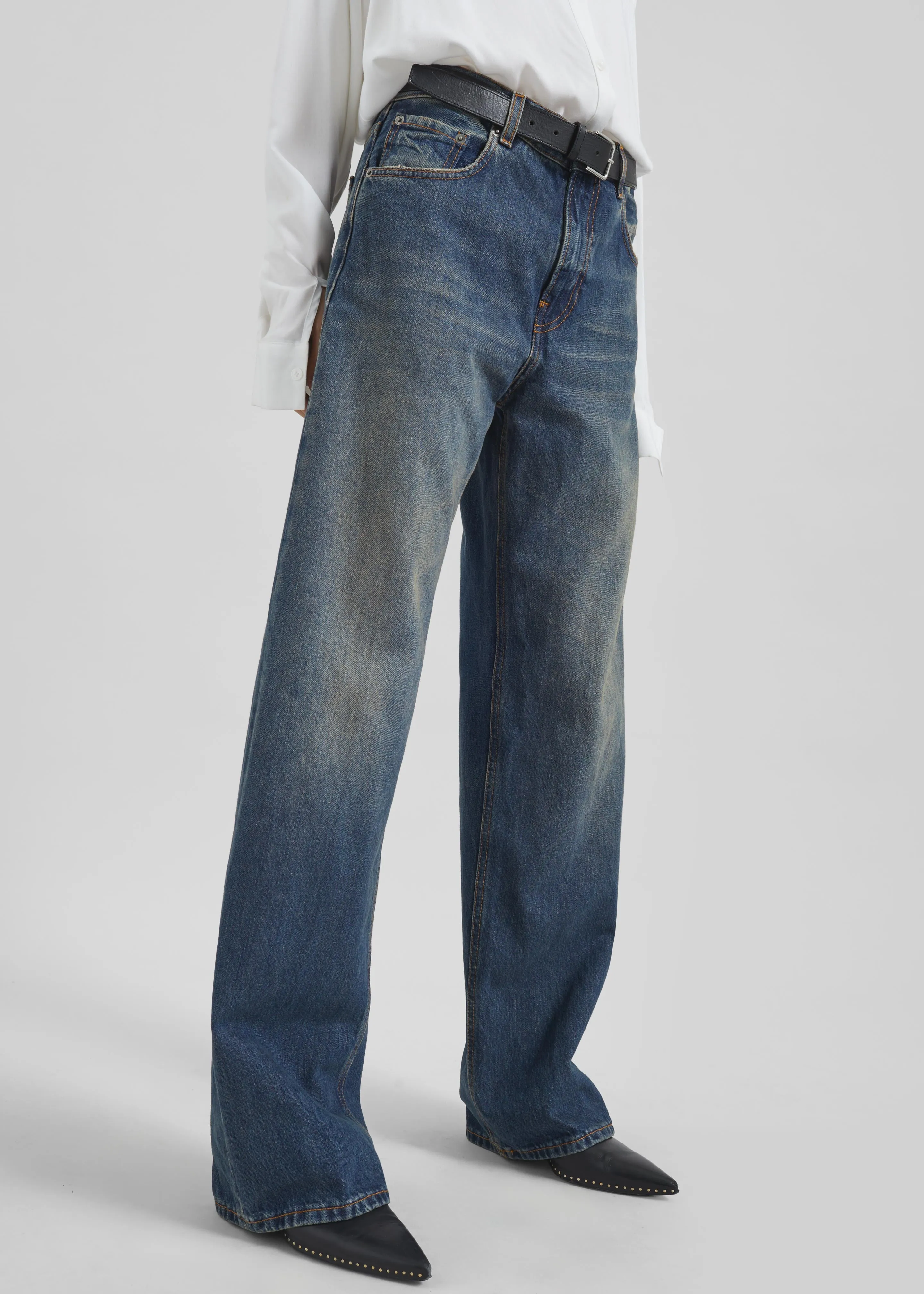 Haikure Bonnie Jeans - Intense Blue sold by Frankie Shop product image thumbnail 5