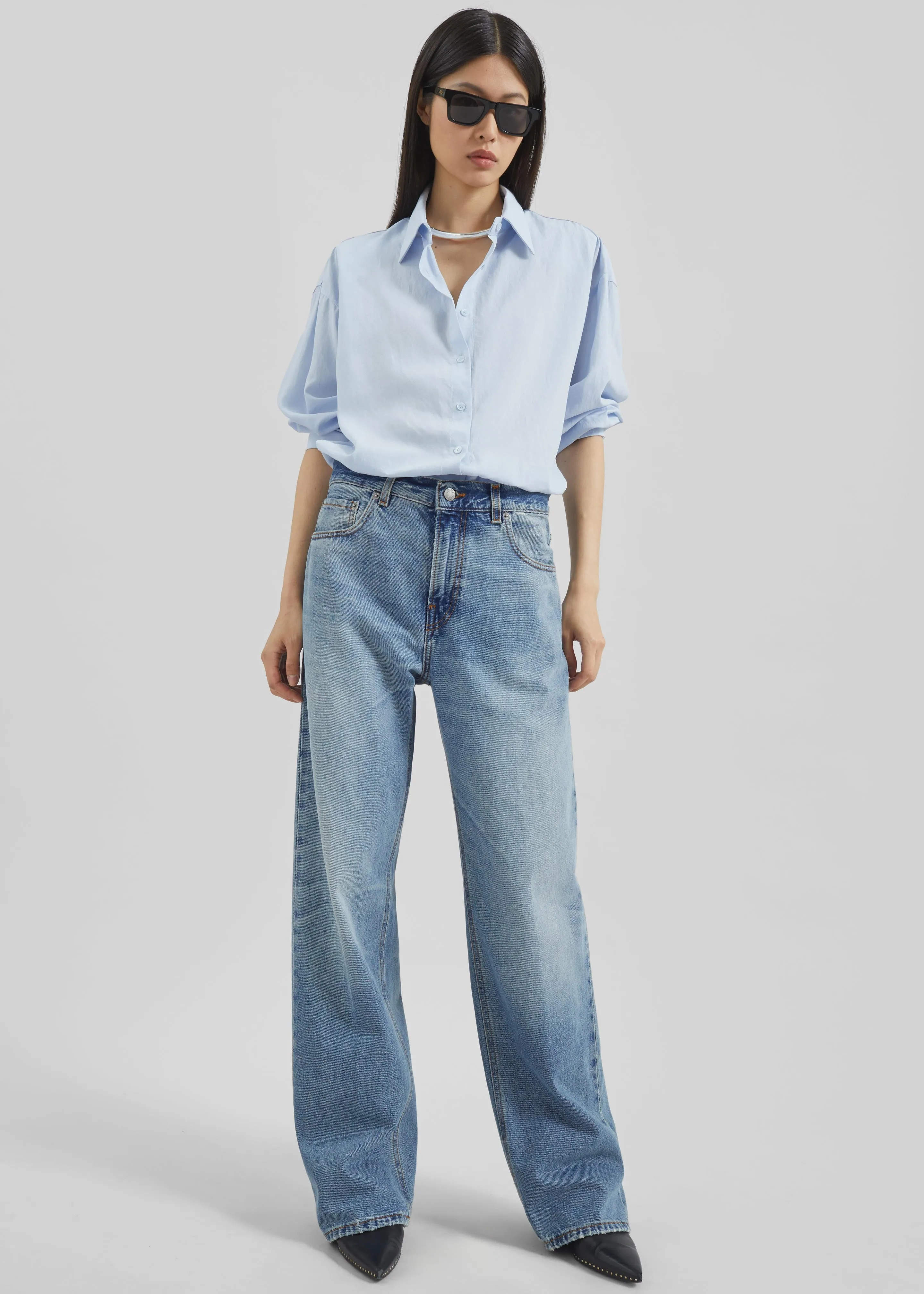 Haikure Bonnie Jeans - Dive Blue Wash sold by Frankie Shop product image thumbnail 4