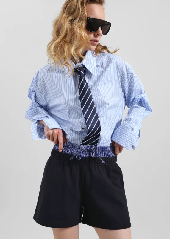 Cressy Double Waistband Shorts - Navy sold by Frankie Shop