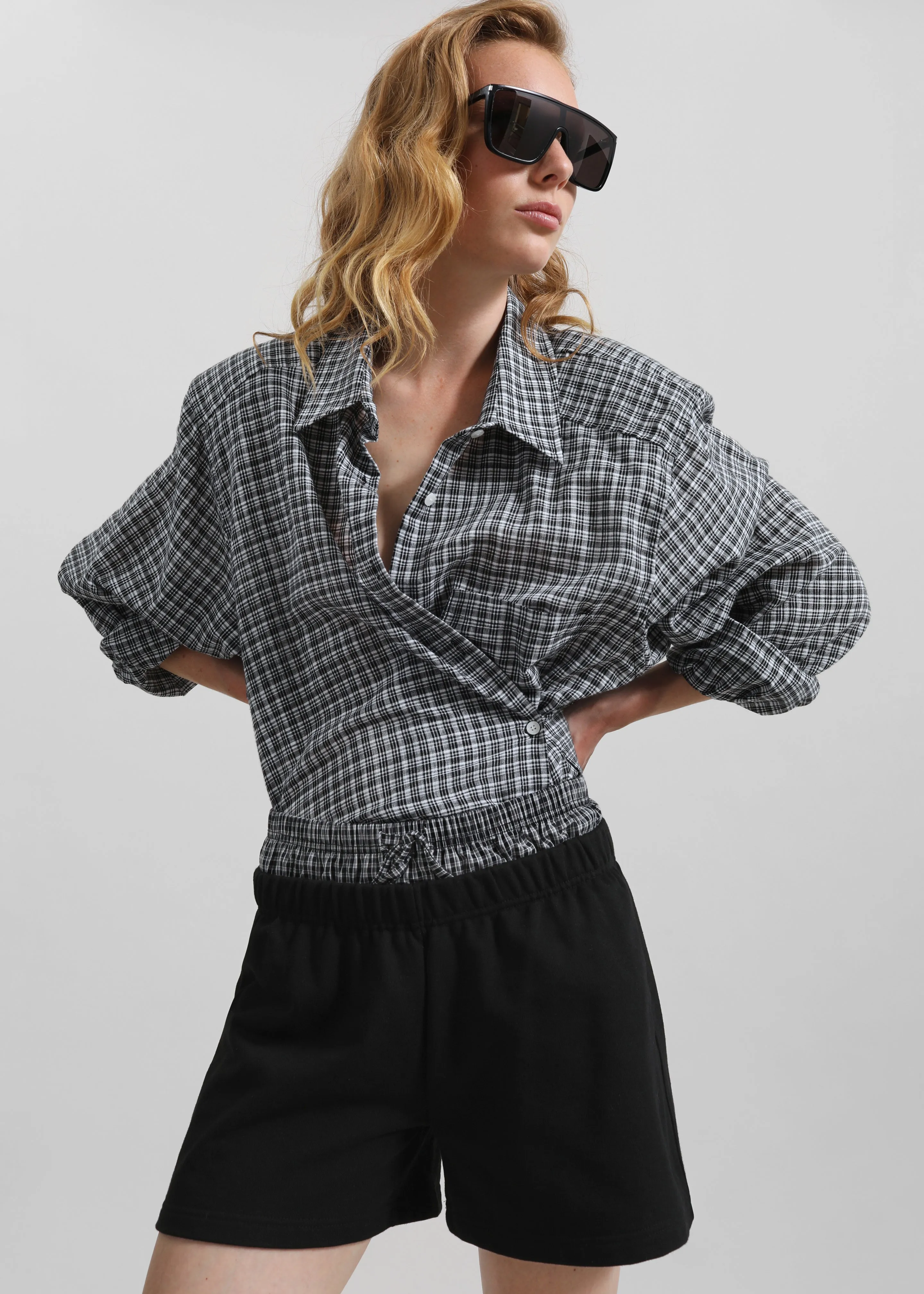 Cressy Double Waistband Shorts - Black sold by Frankie Shop product image thumbnail 3