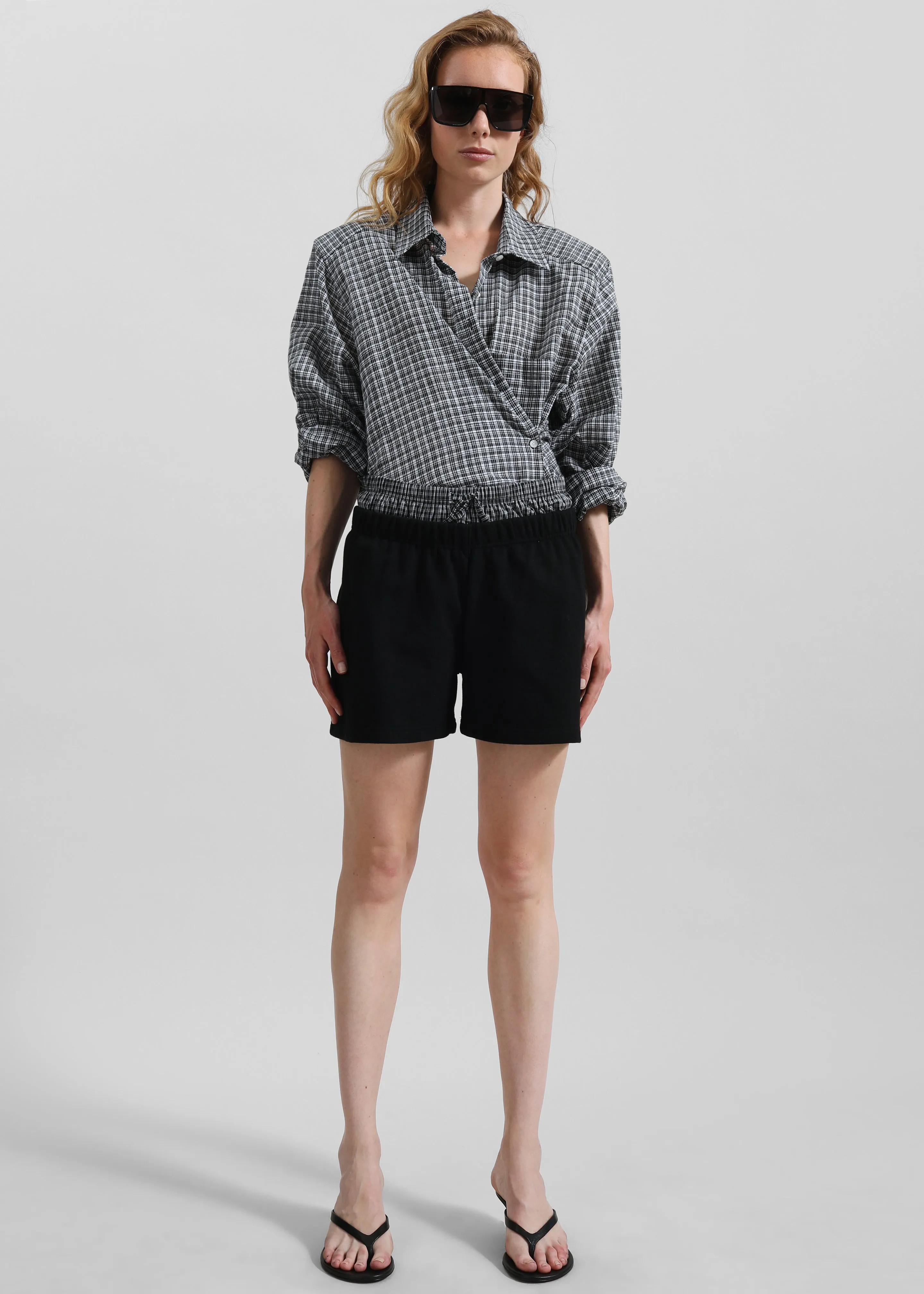 Cressy Double Waistband Shorts - Black sold by Frankie Shop product image thumbnail 5