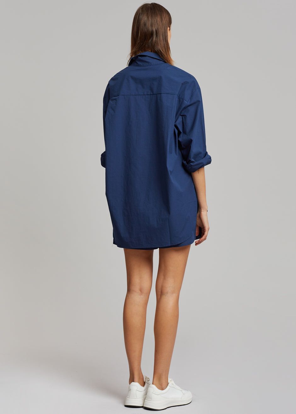 Lui Cotton Shirt - Navy sold by Frankie Shop product image thumbnail 12