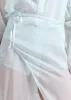 Oria Sheer Silk Chiffon Wrap Skirt - Pale Blue sold by Frankie Shop