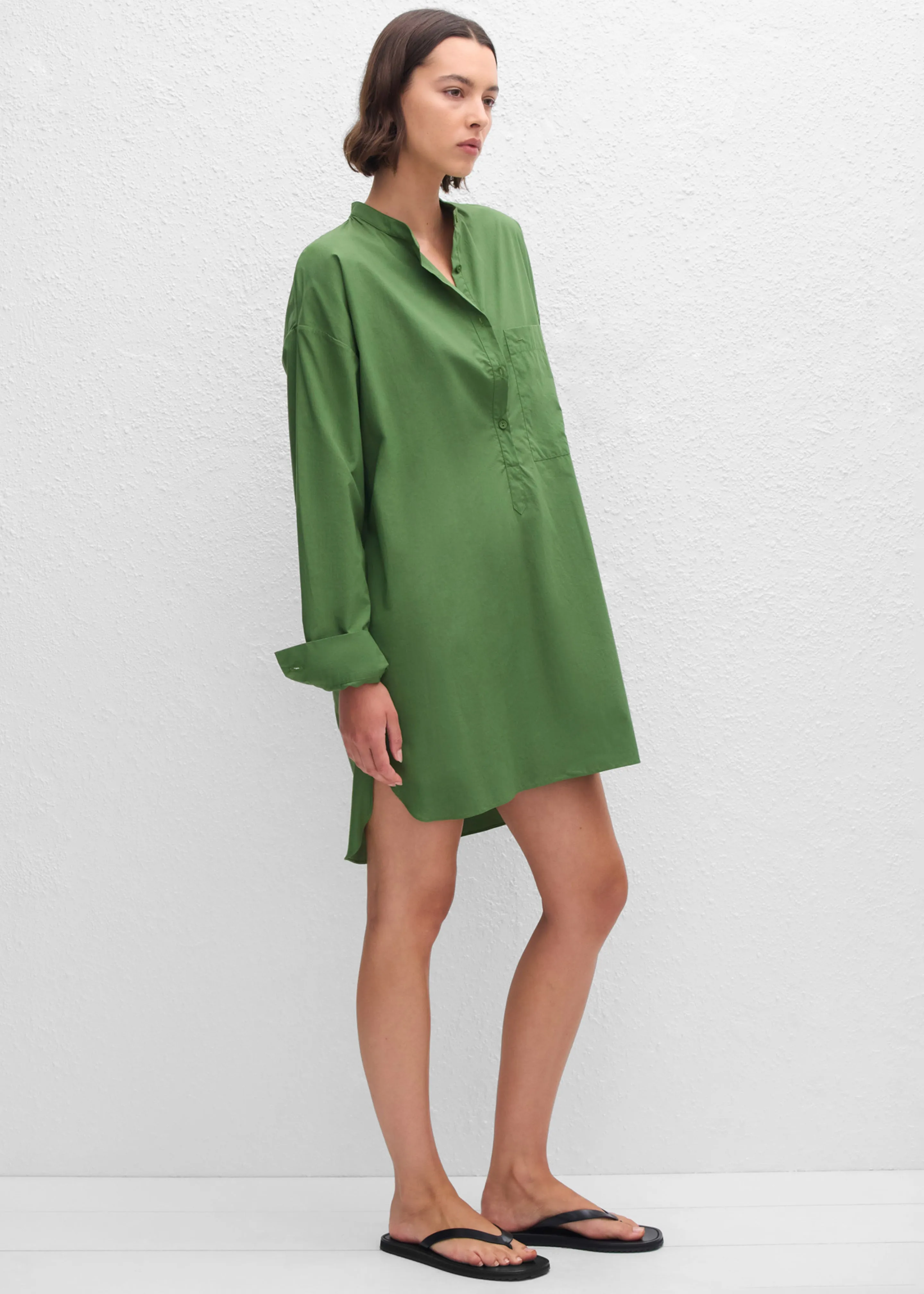 Matteau Popover Mini Shirt Dress - Cactus sold by Frankie Shop product image thumbnail 5