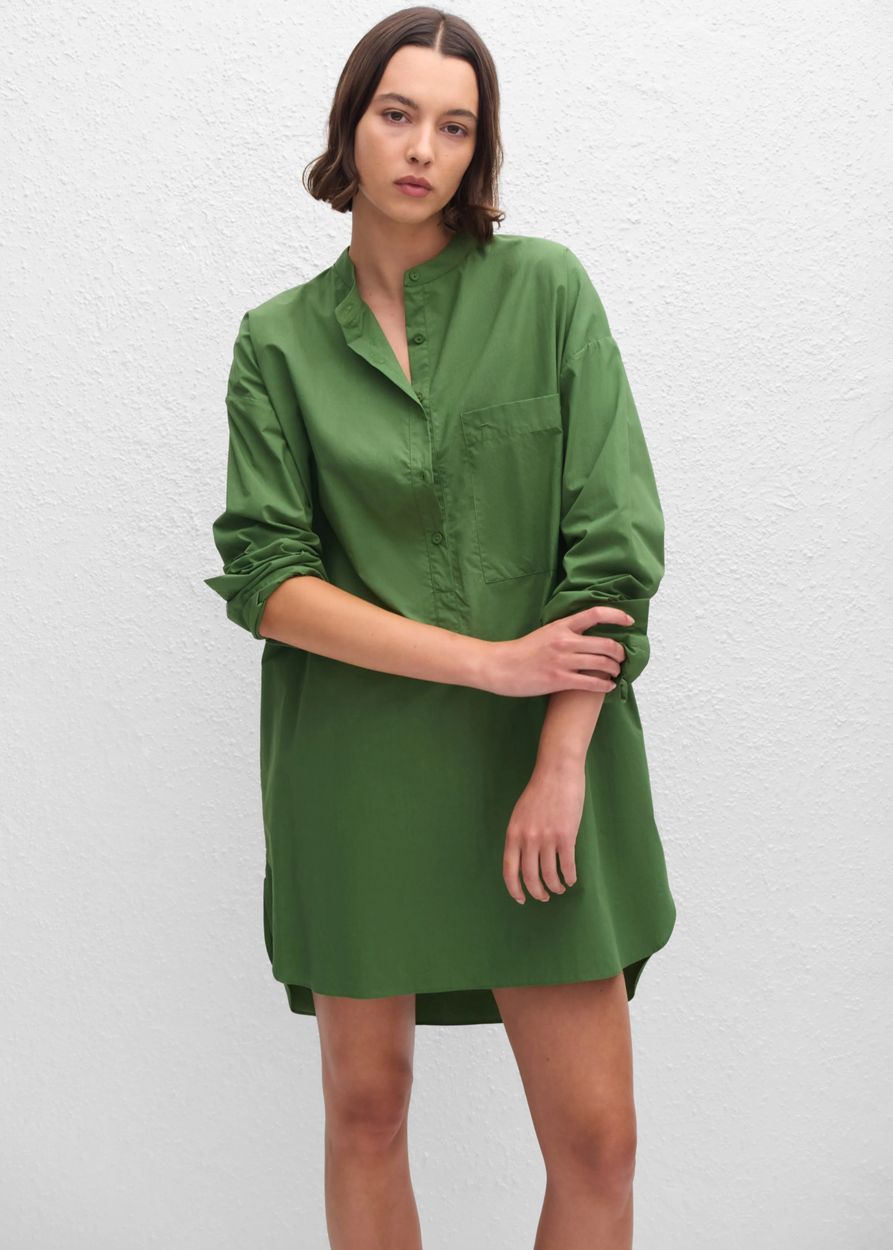 Matteau Popover Mini Shirt Dress - Cactus sold by Frankie Shop product image thumbnail 2