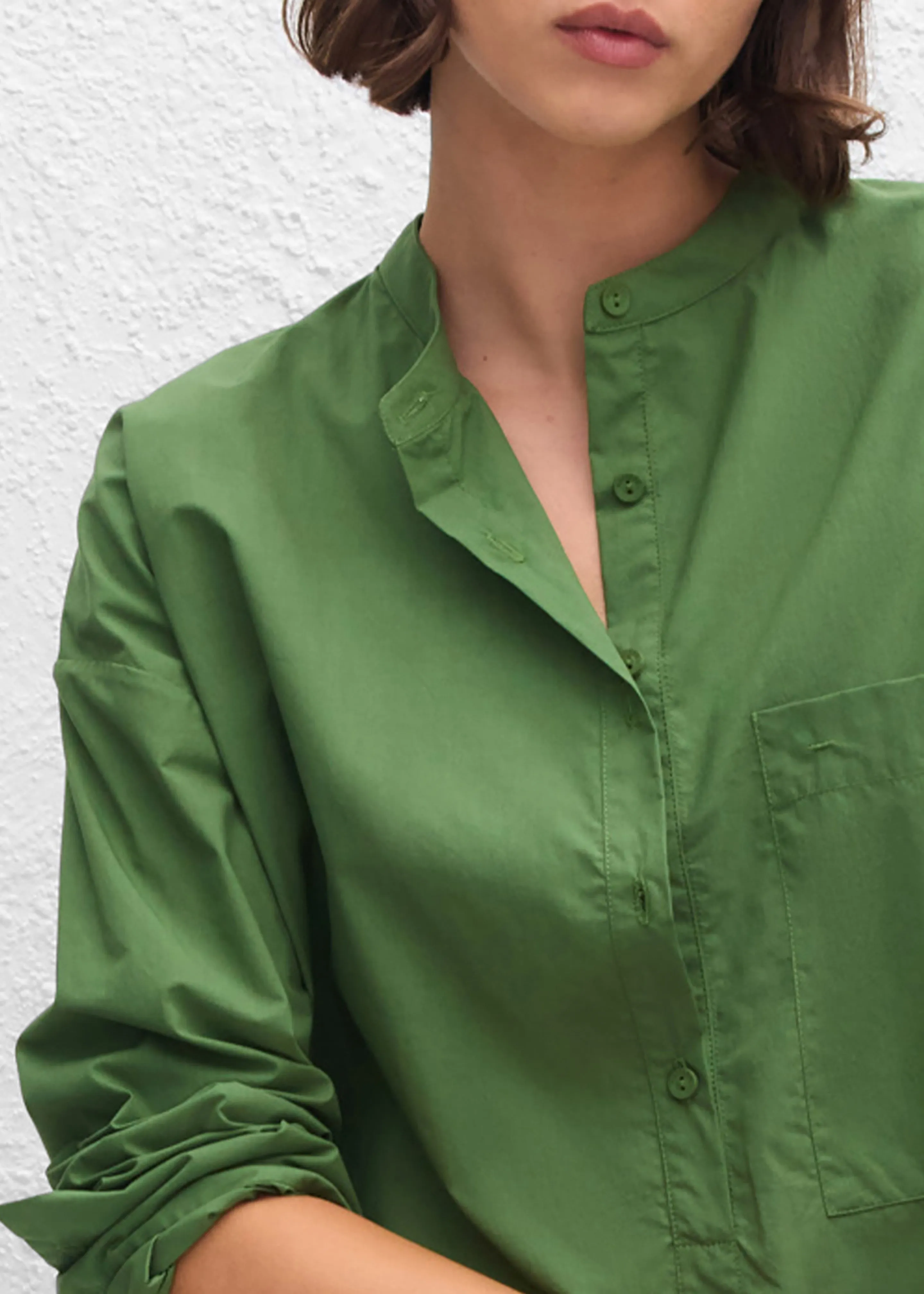 Matteau Popover Mini Shirt Dress - Cactus sold by Frankie Shop product image thumbnail 3